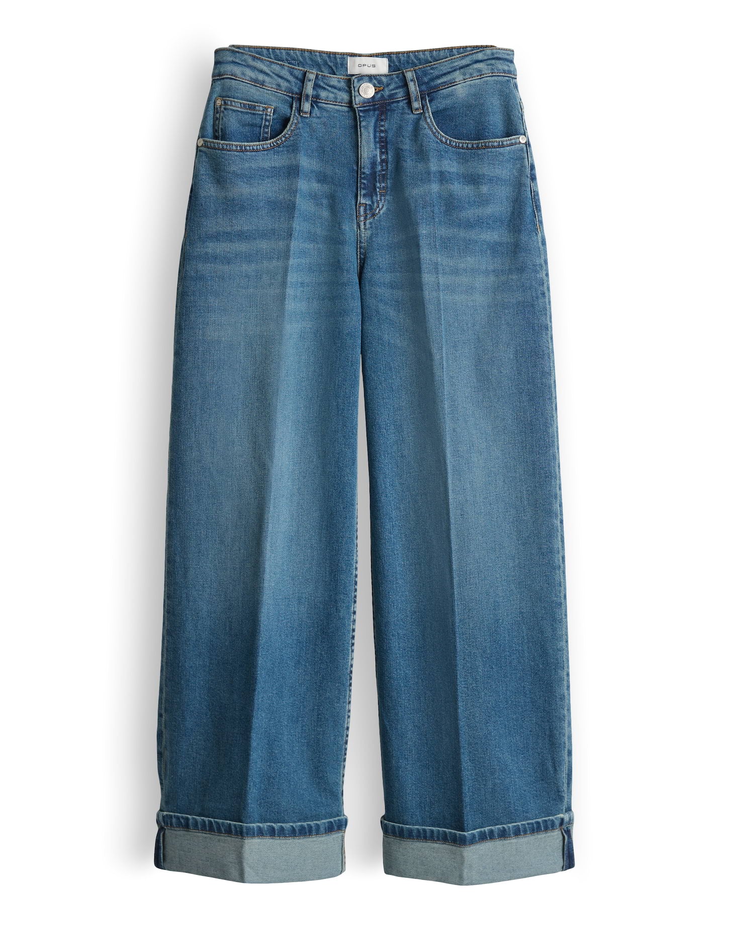 Opus Damen Jeans Mid Joyful Blue