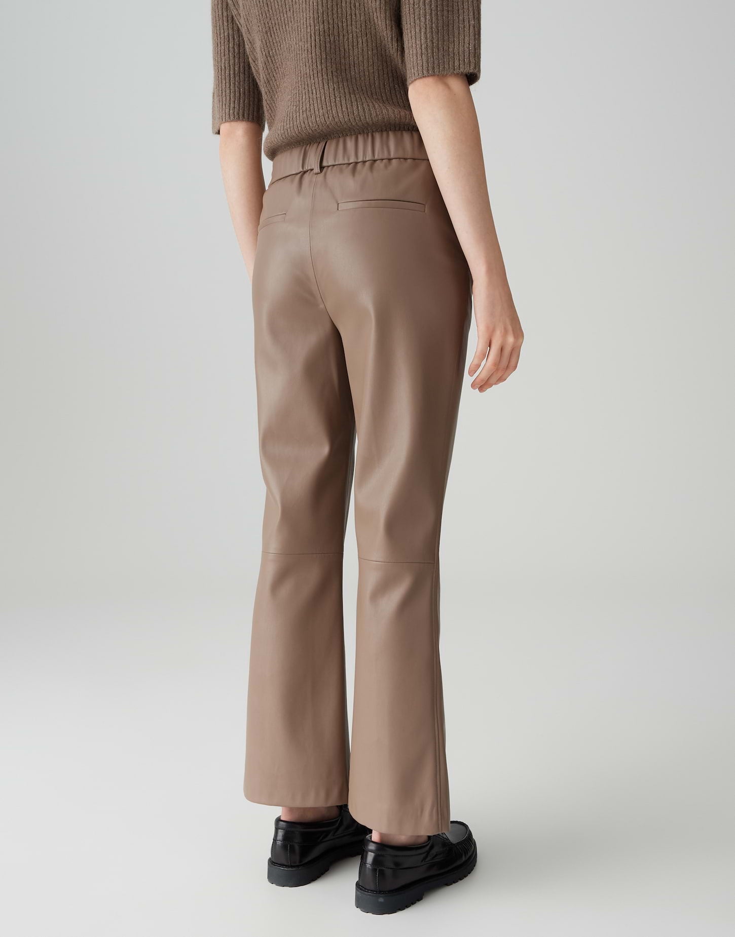 Opus Pants Damen Hosen Warm Taup