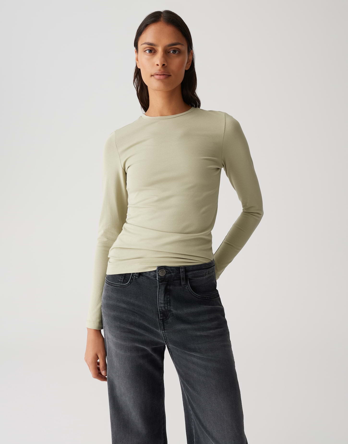 Opus Damen T-Shirts Soft Matcha