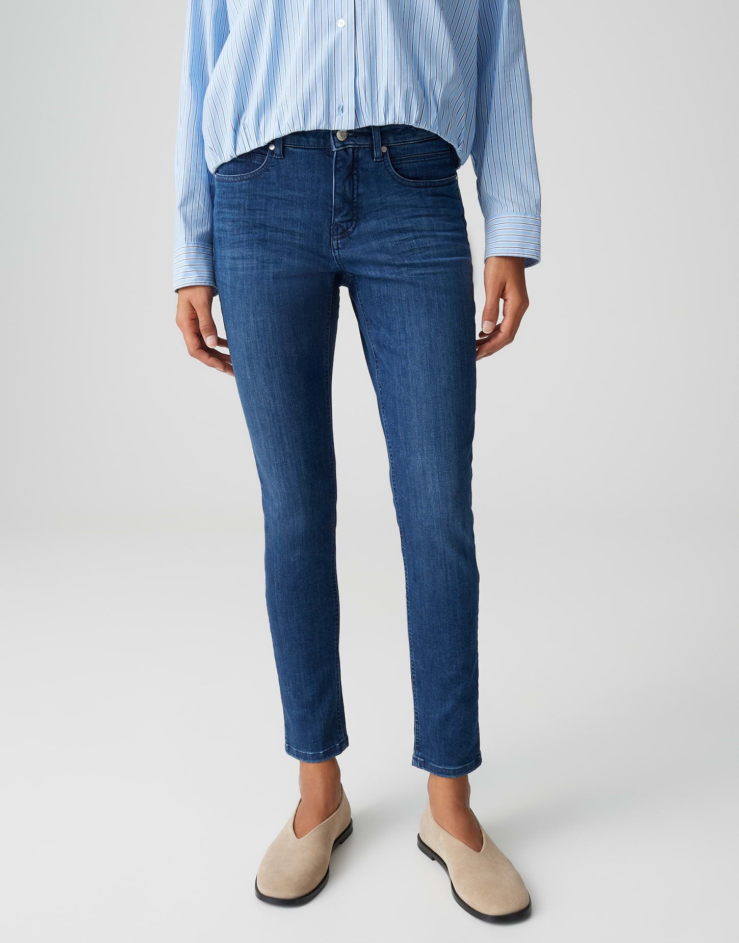 Opus Pants Damen Jeans  Dark Spac