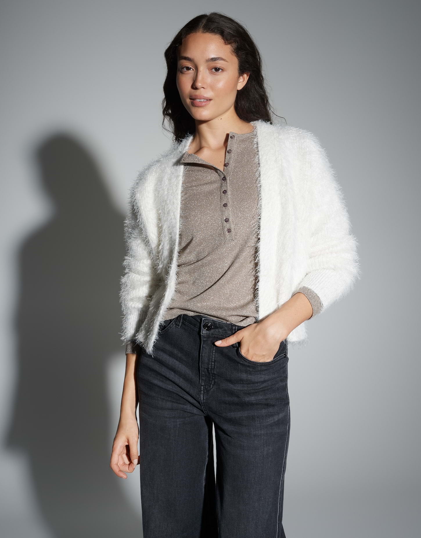 Opus Damen Pullover Milk