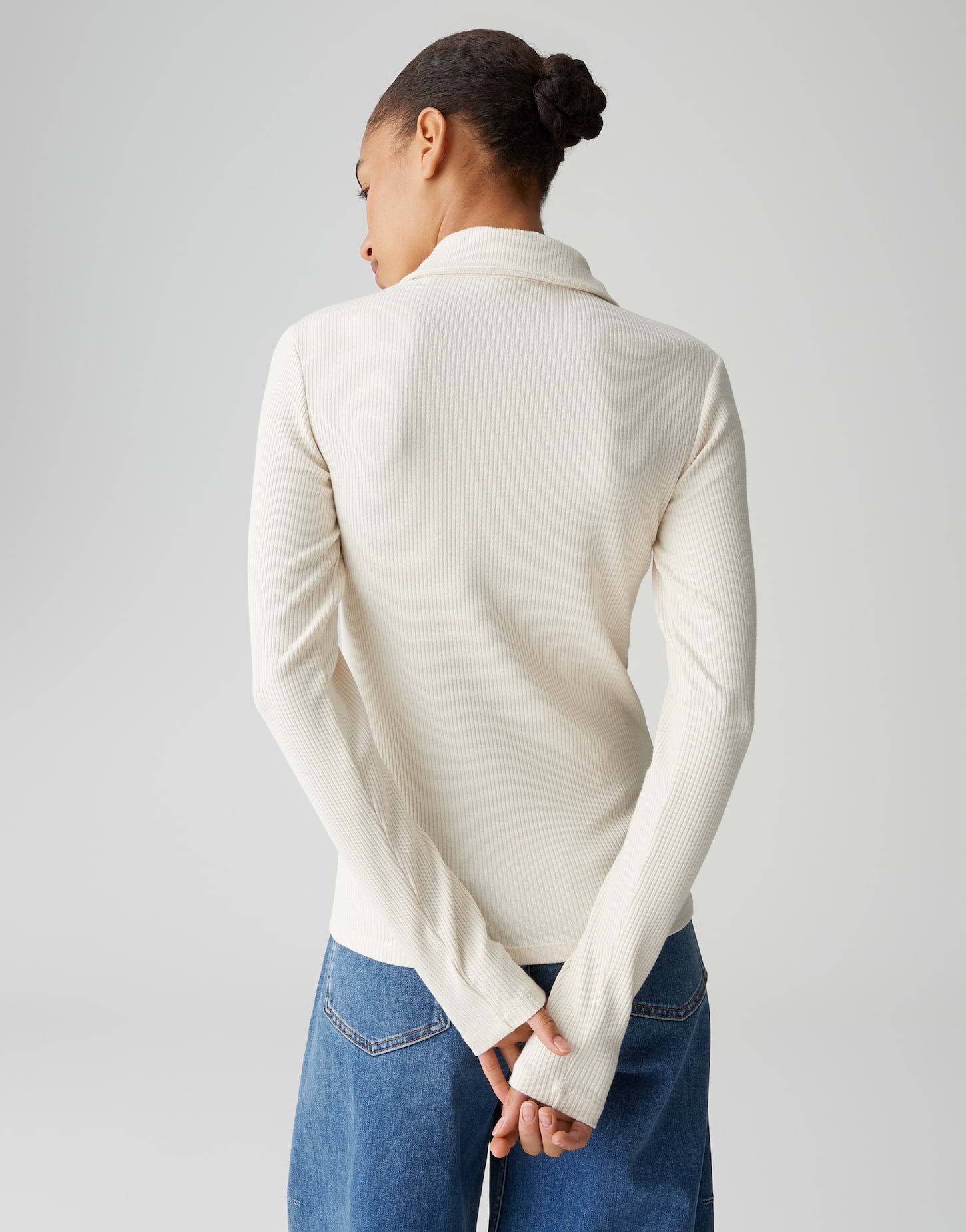 Opus Damen T-Shirts Soft Cream