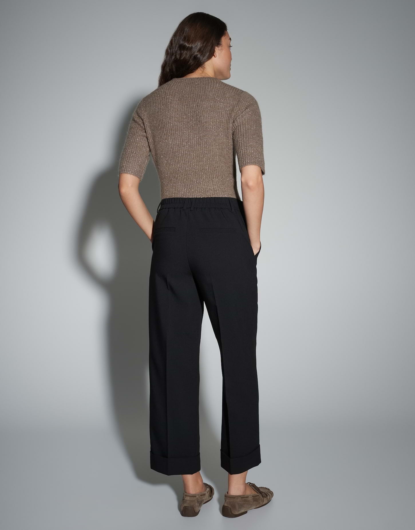 Opus Damen Hosen Black