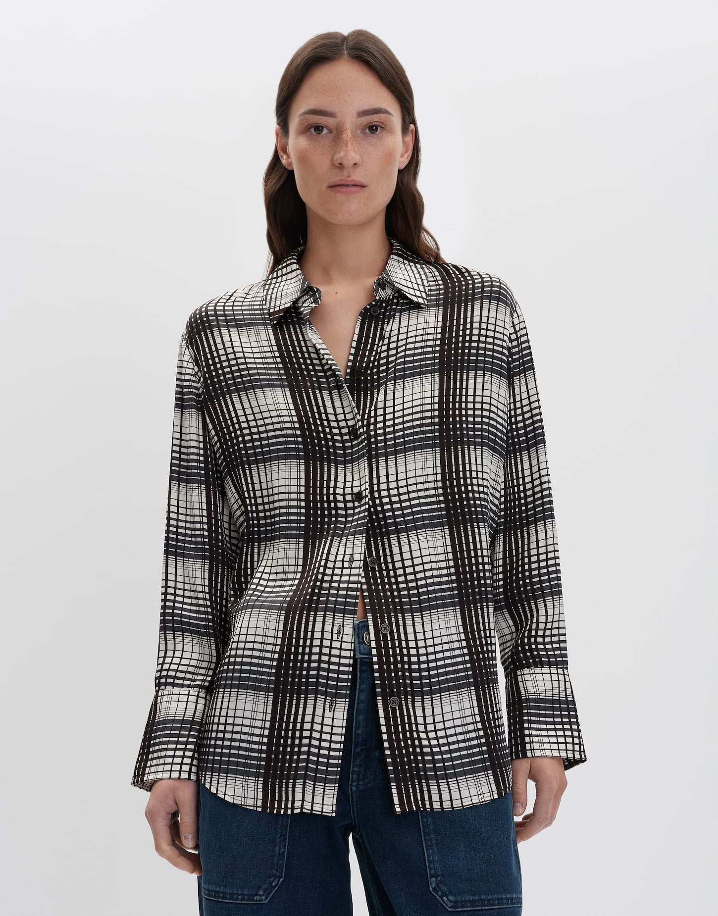 Someday Damen Blusen Steel Blue