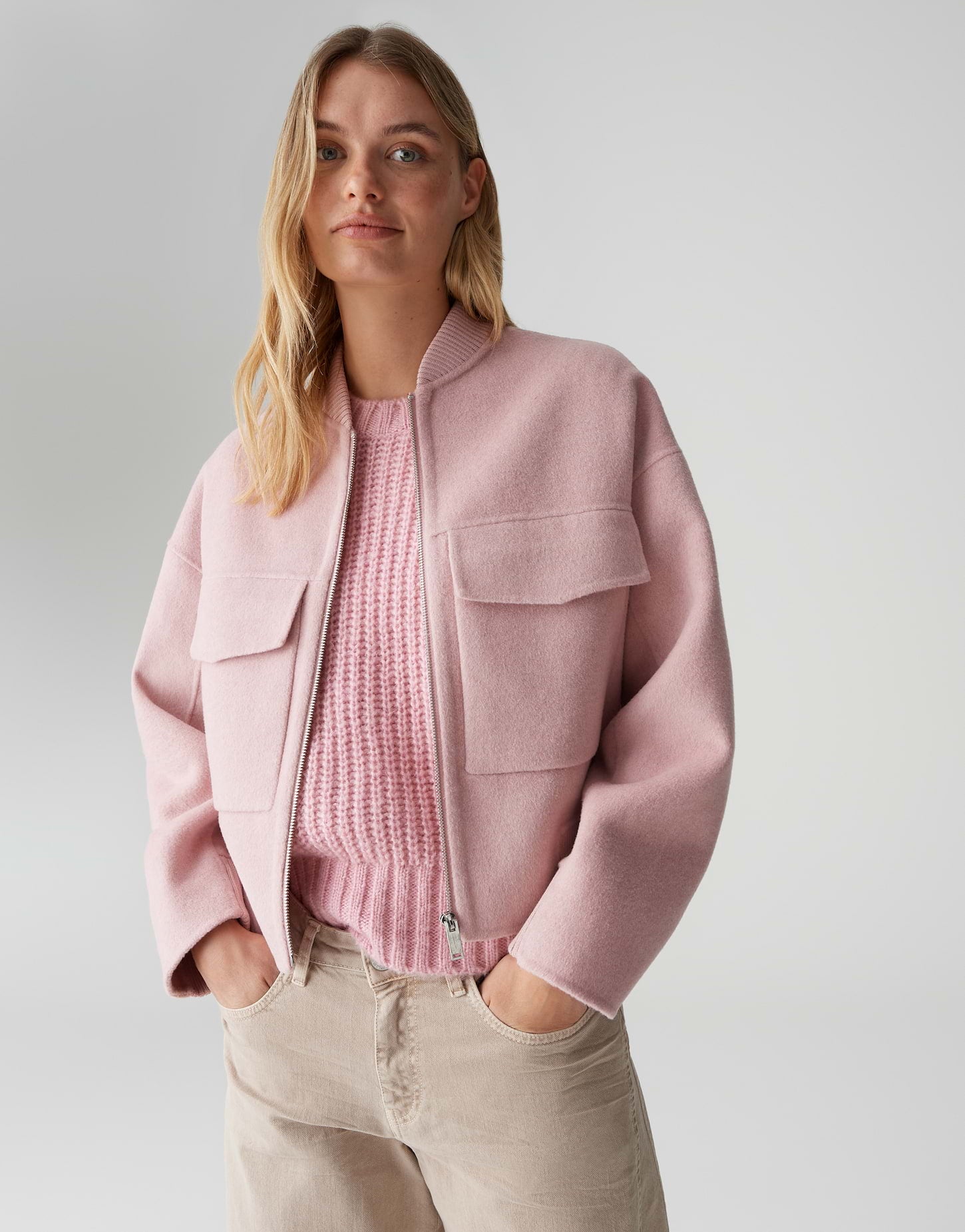 Opus Damen Jacken Coral Blush