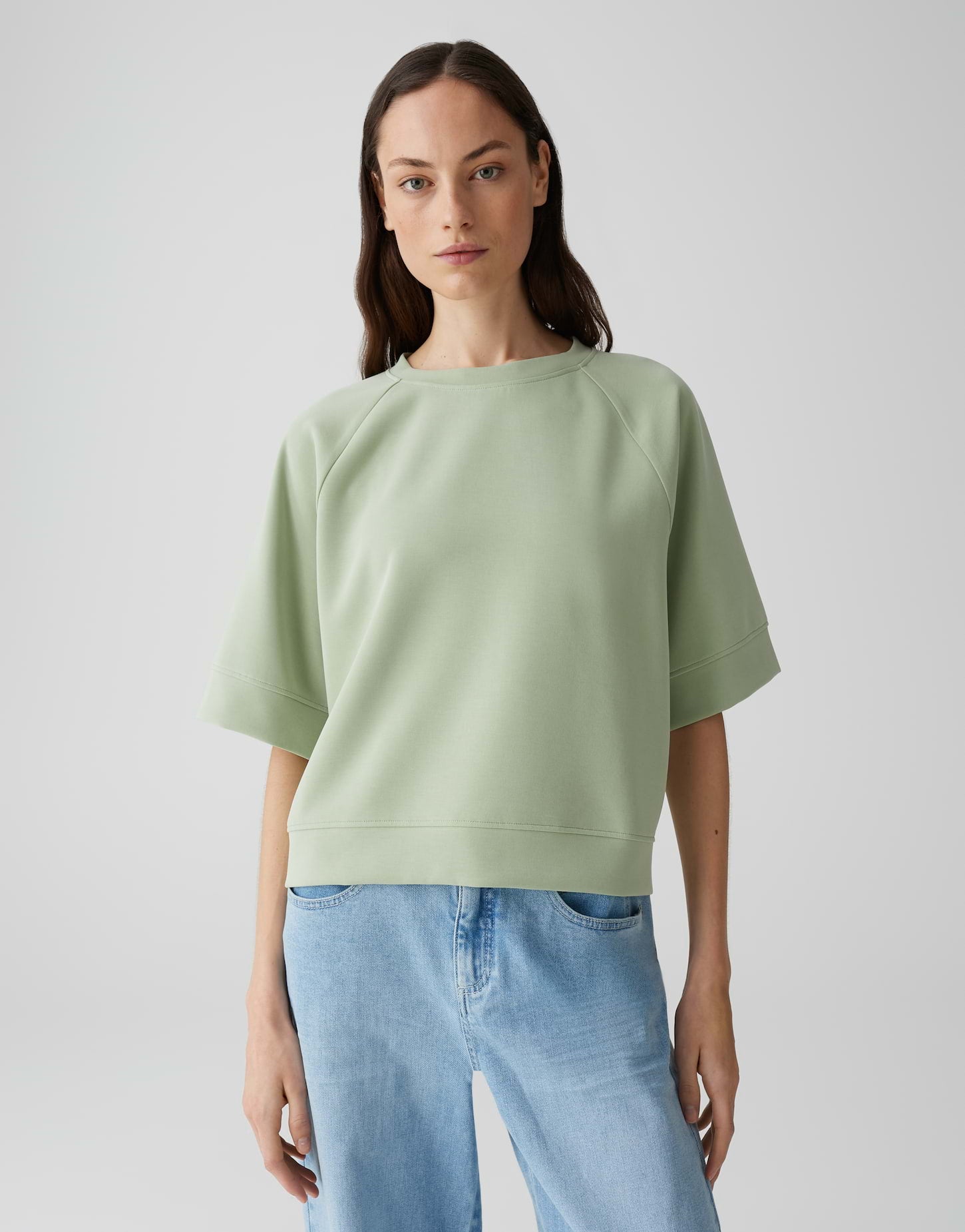 Opus Damen Sweatshirts Green Glow