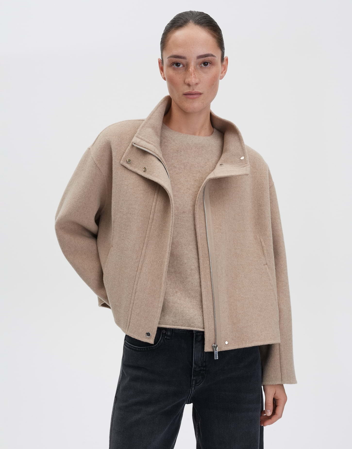 Someday Damen Jacken Pale Greige Mel