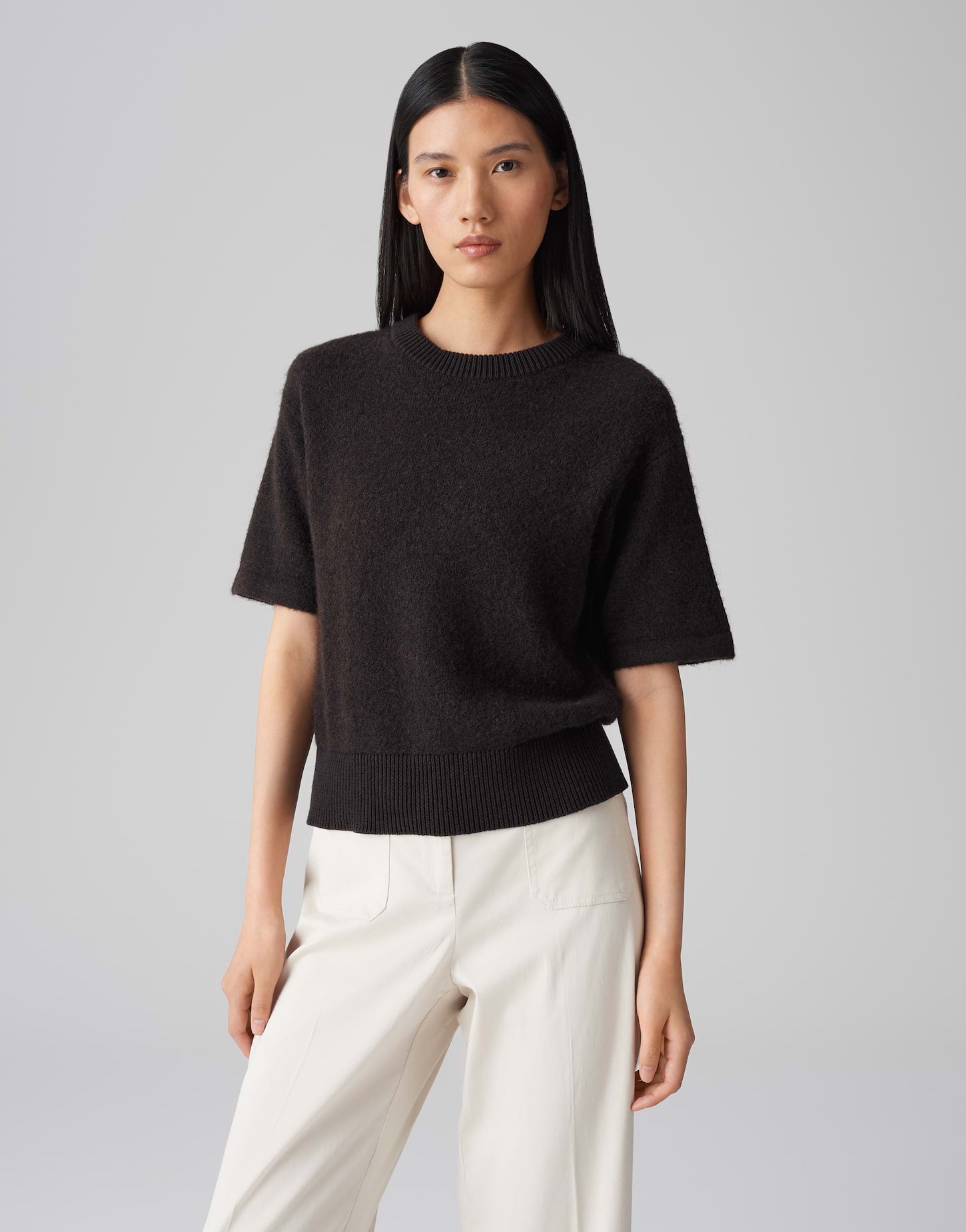 Opus Damen Pullover Midnight Brown