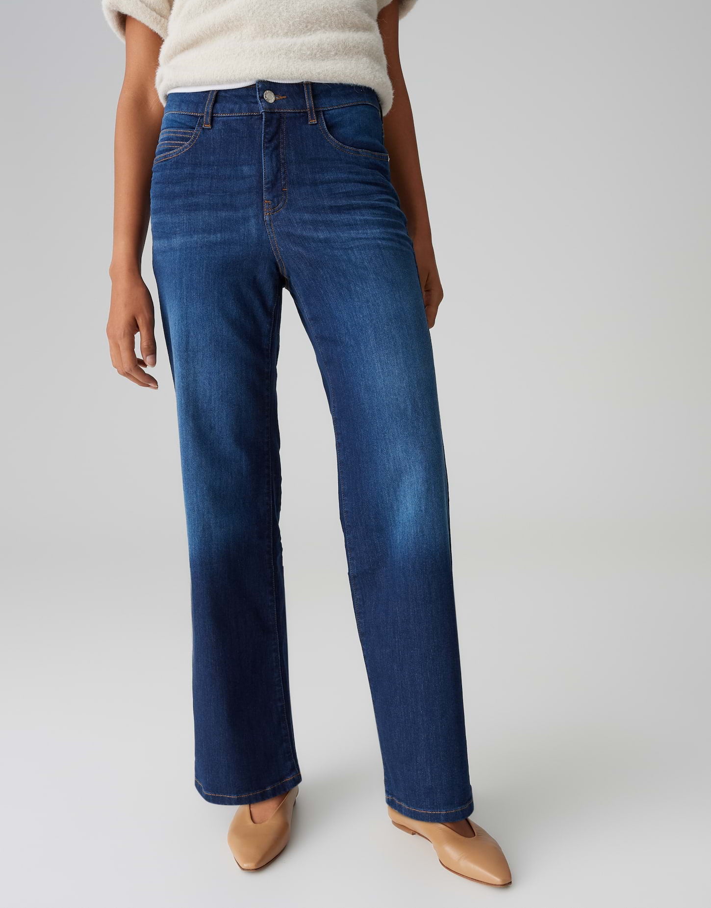 Opus Pants Damen Jeans  Washed Ri