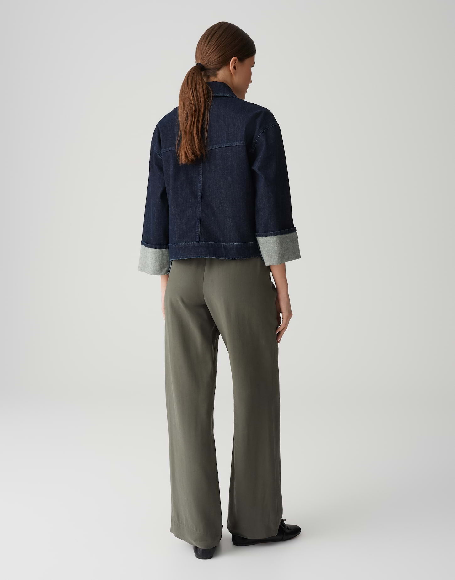 Opus Damen Jacken Rinsed Blue