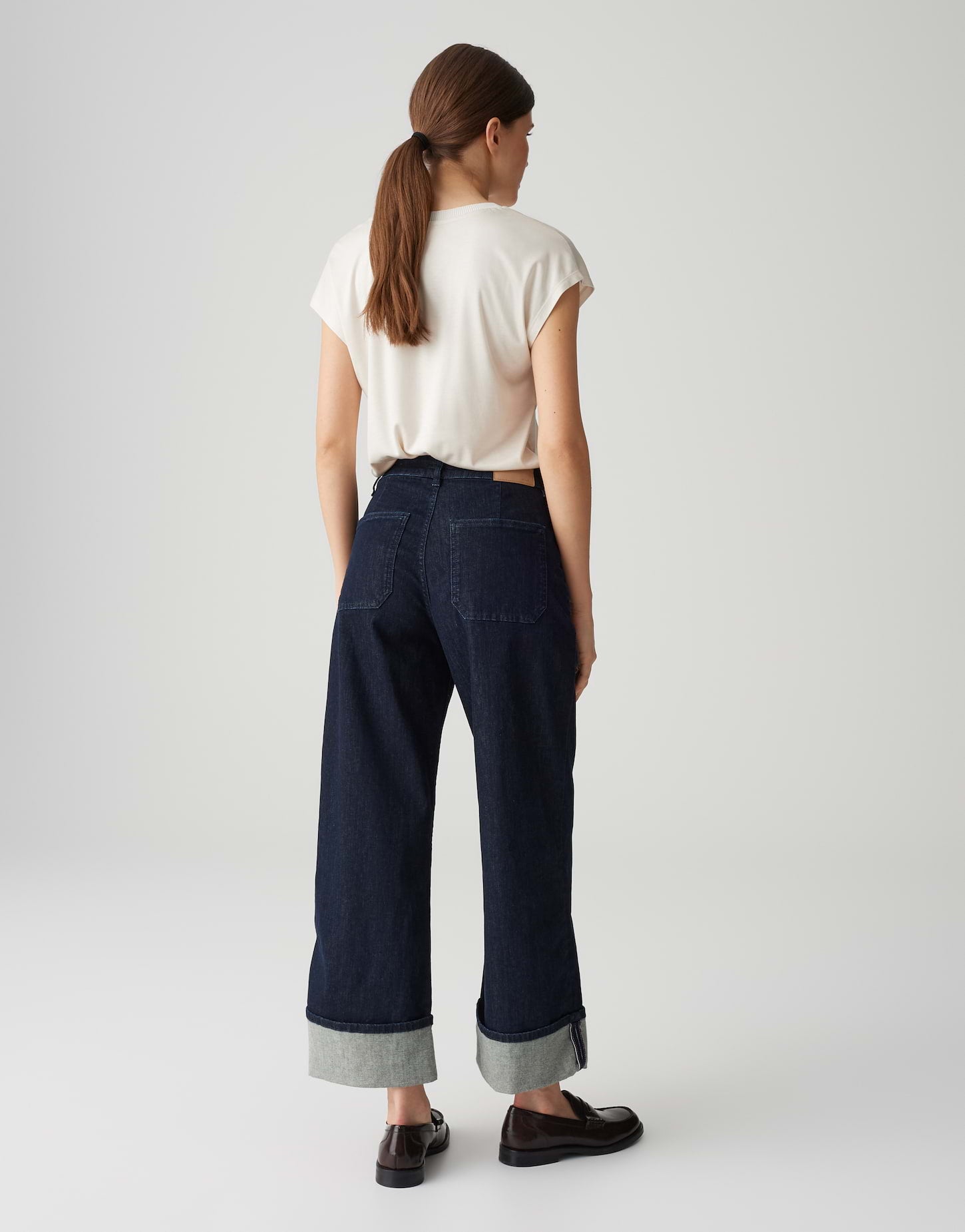 Opus Damen Jeans Rinsed Blue