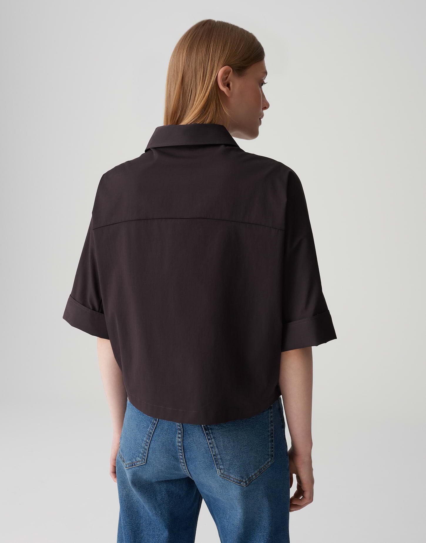 Opus Damen Blusen Midnight Brown