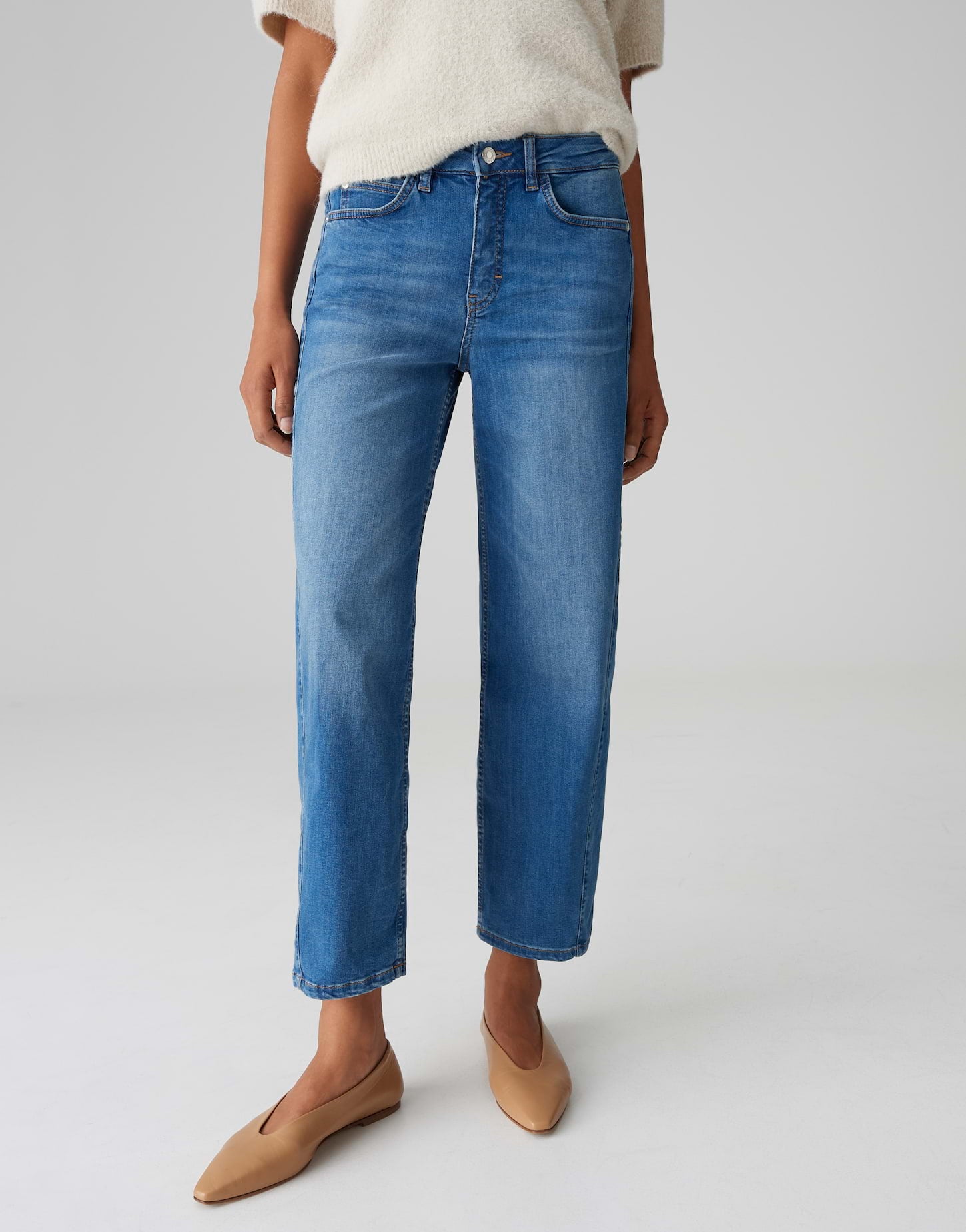 Opus Pants Damen Jeans  Mid Brill