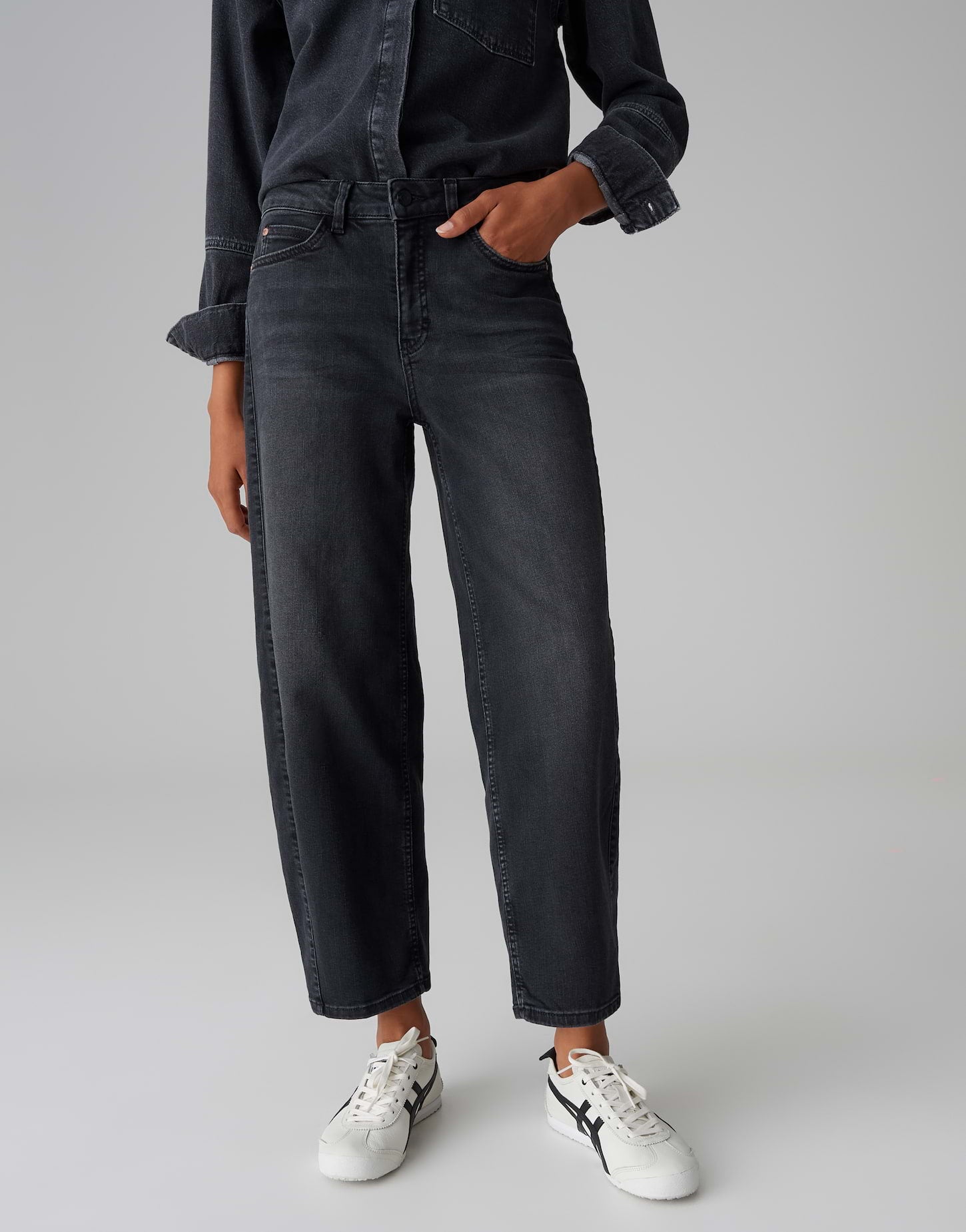 Opus Pants Damen Jeans  Dark Carb