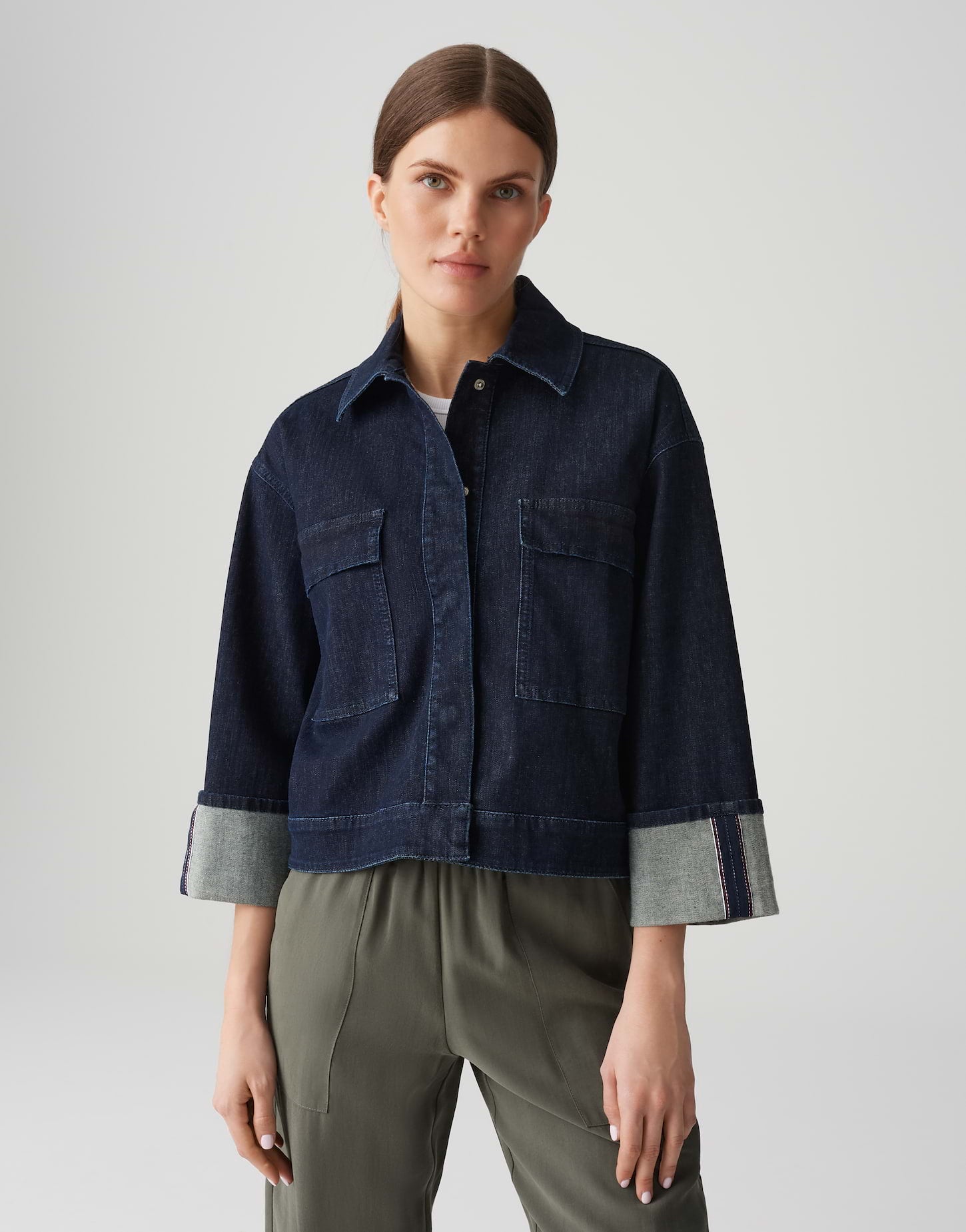 Opus Damen Jacken Rinsed Blue