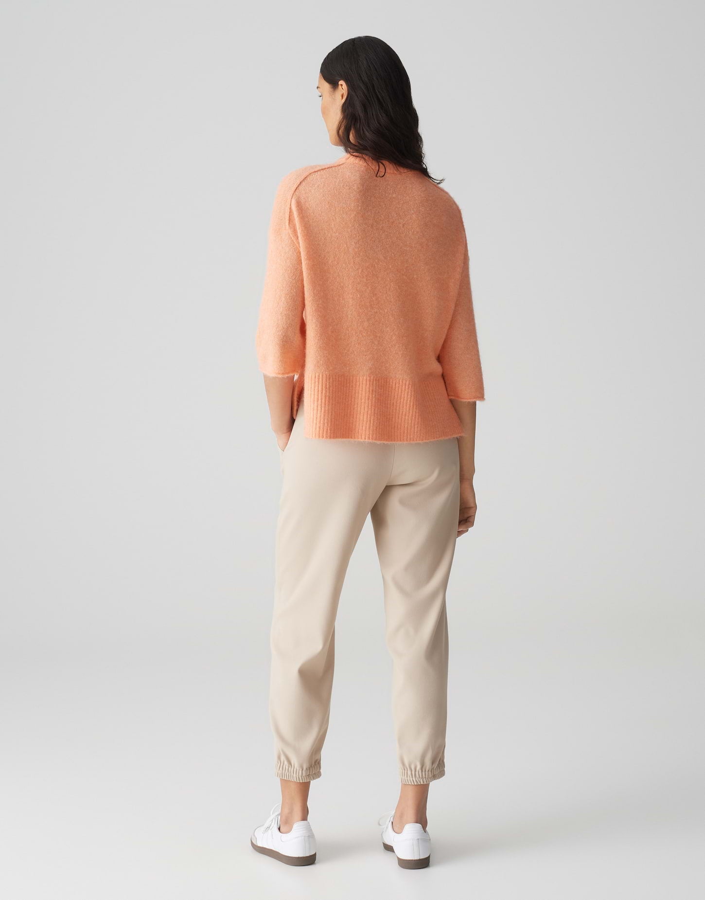Opus Damen Pullover Pale Orange