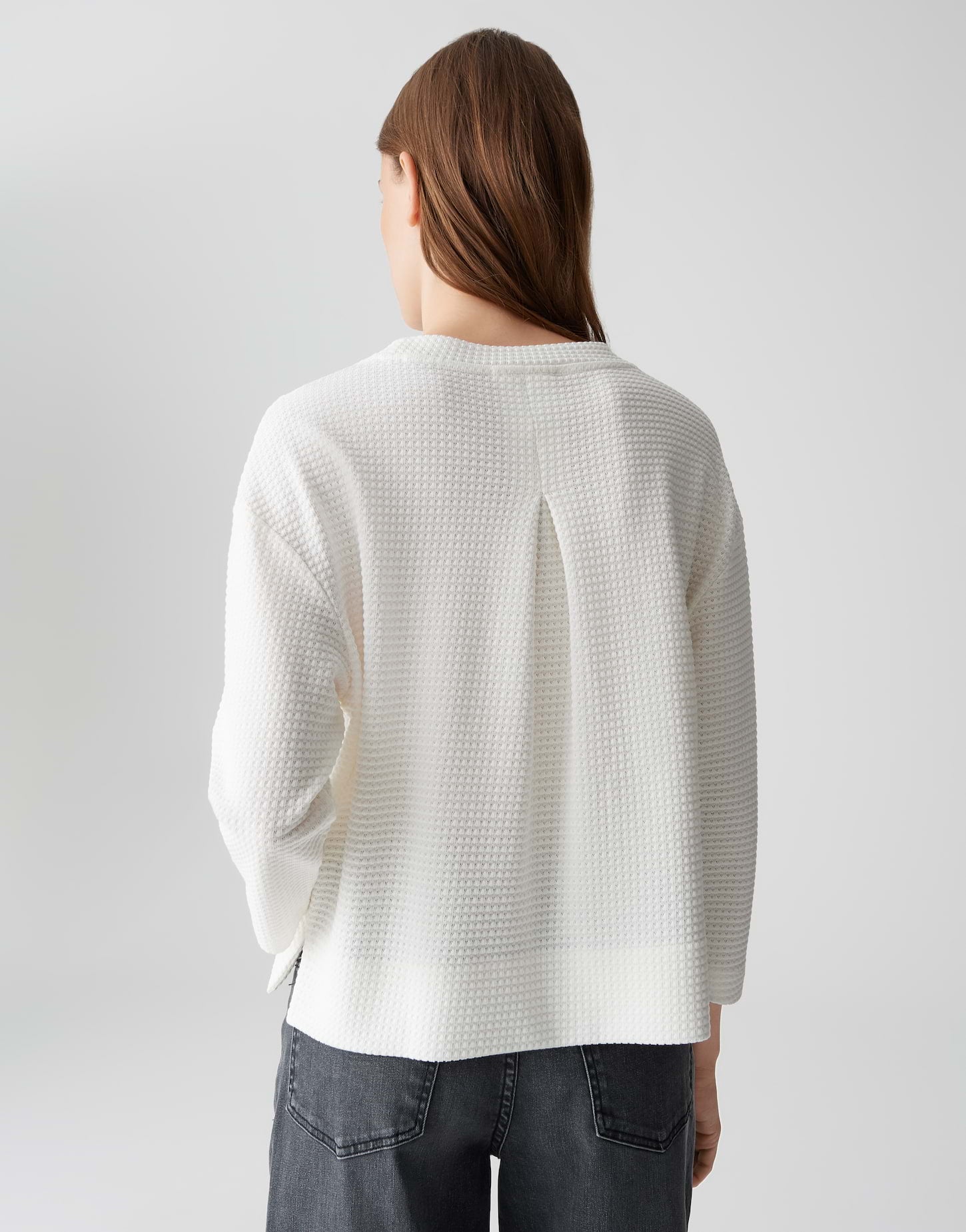 Opus Damen Sweatshirts Milk