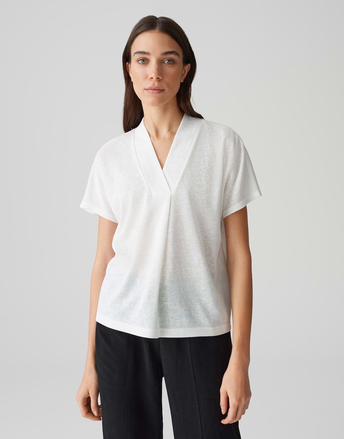 Opus Damen T-Shirts Milk