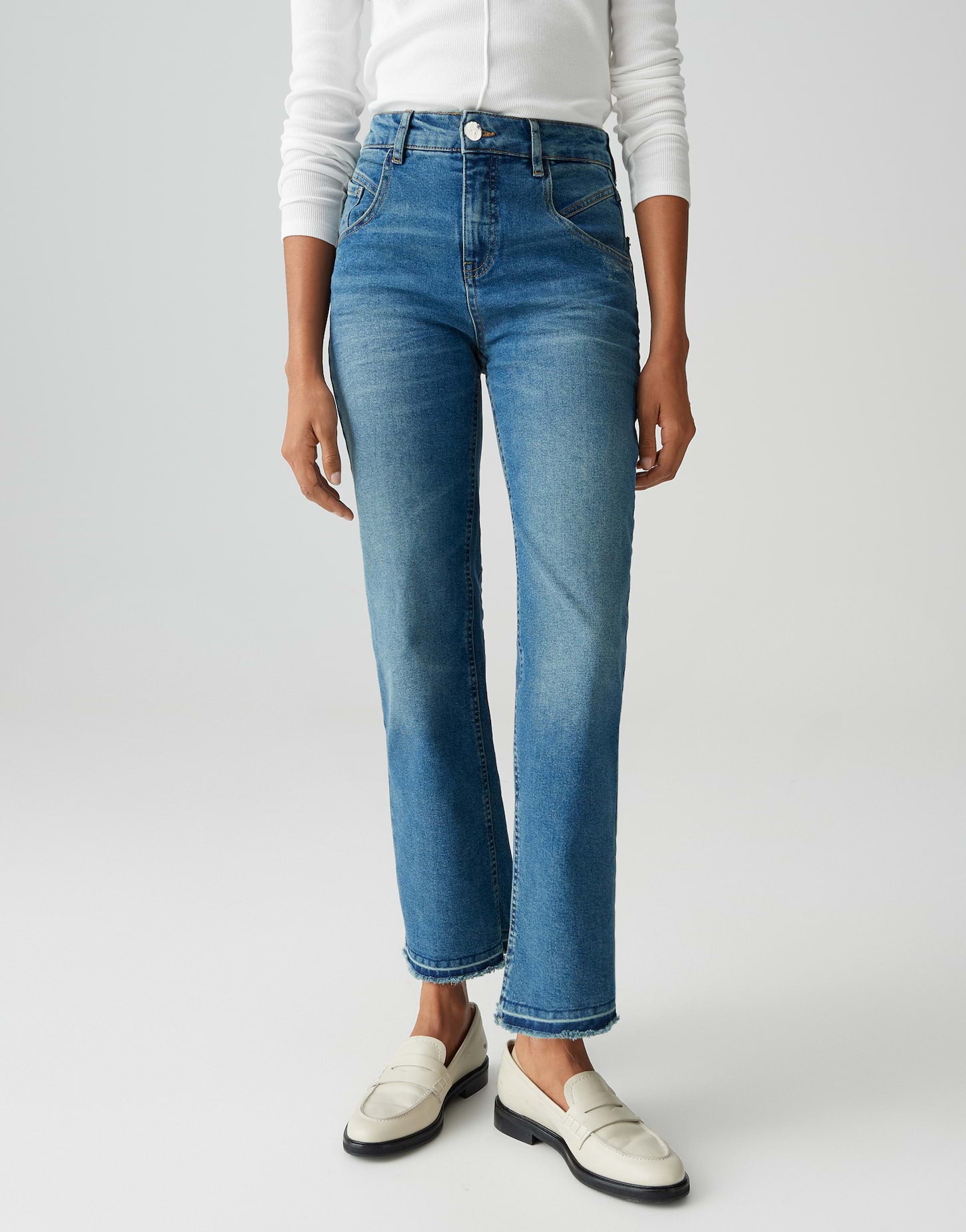Opus Damen Jeans Daily Blue