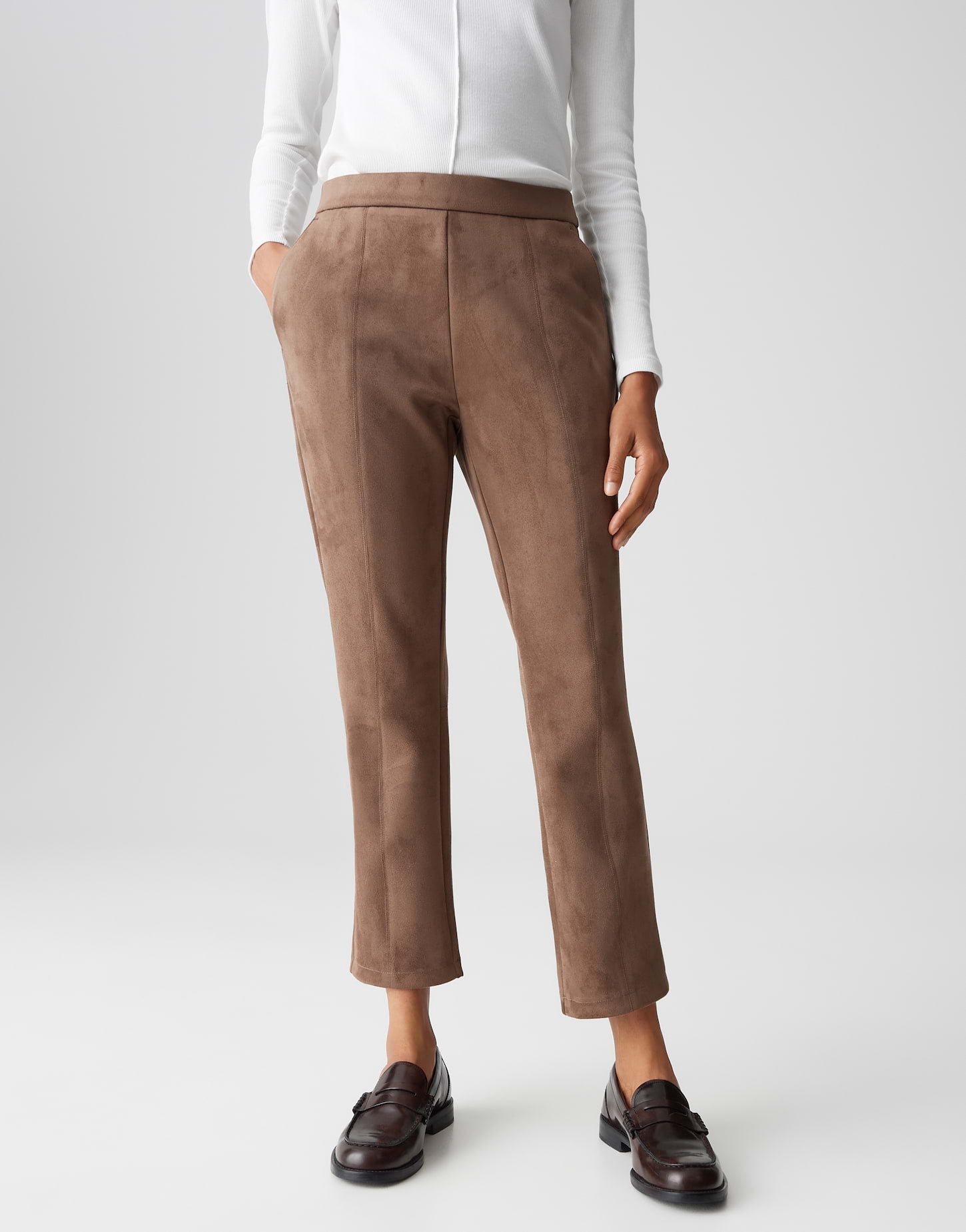 Opus Damen Hosen Cocoa