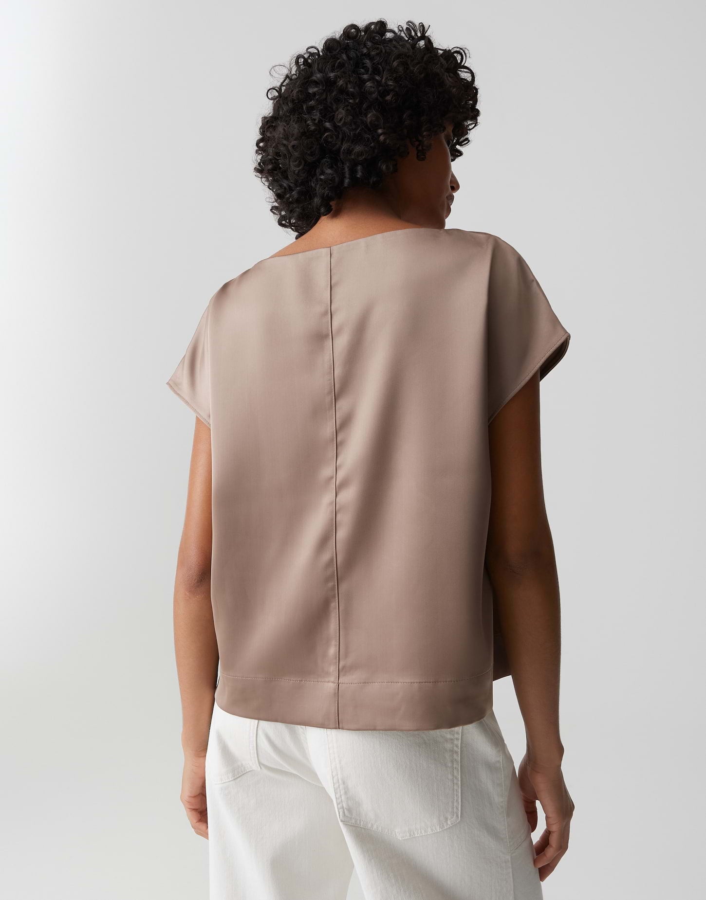 Opus Damen Blusen Warm Taupe