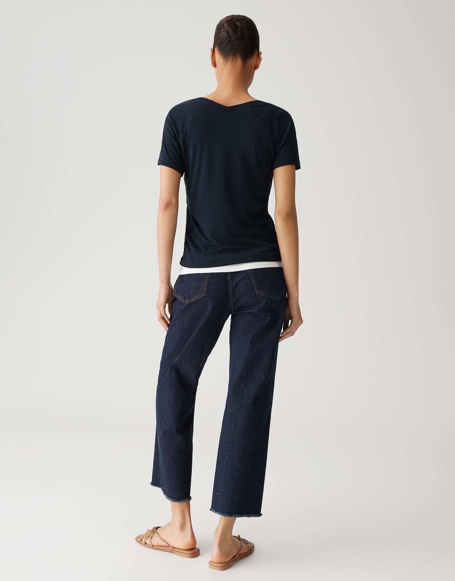 Opus Damen T-Shirts Coal Blue