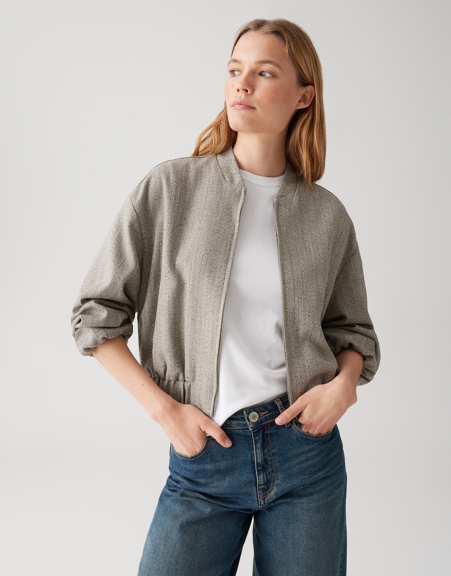 Opus Damen Blazer Macadamia