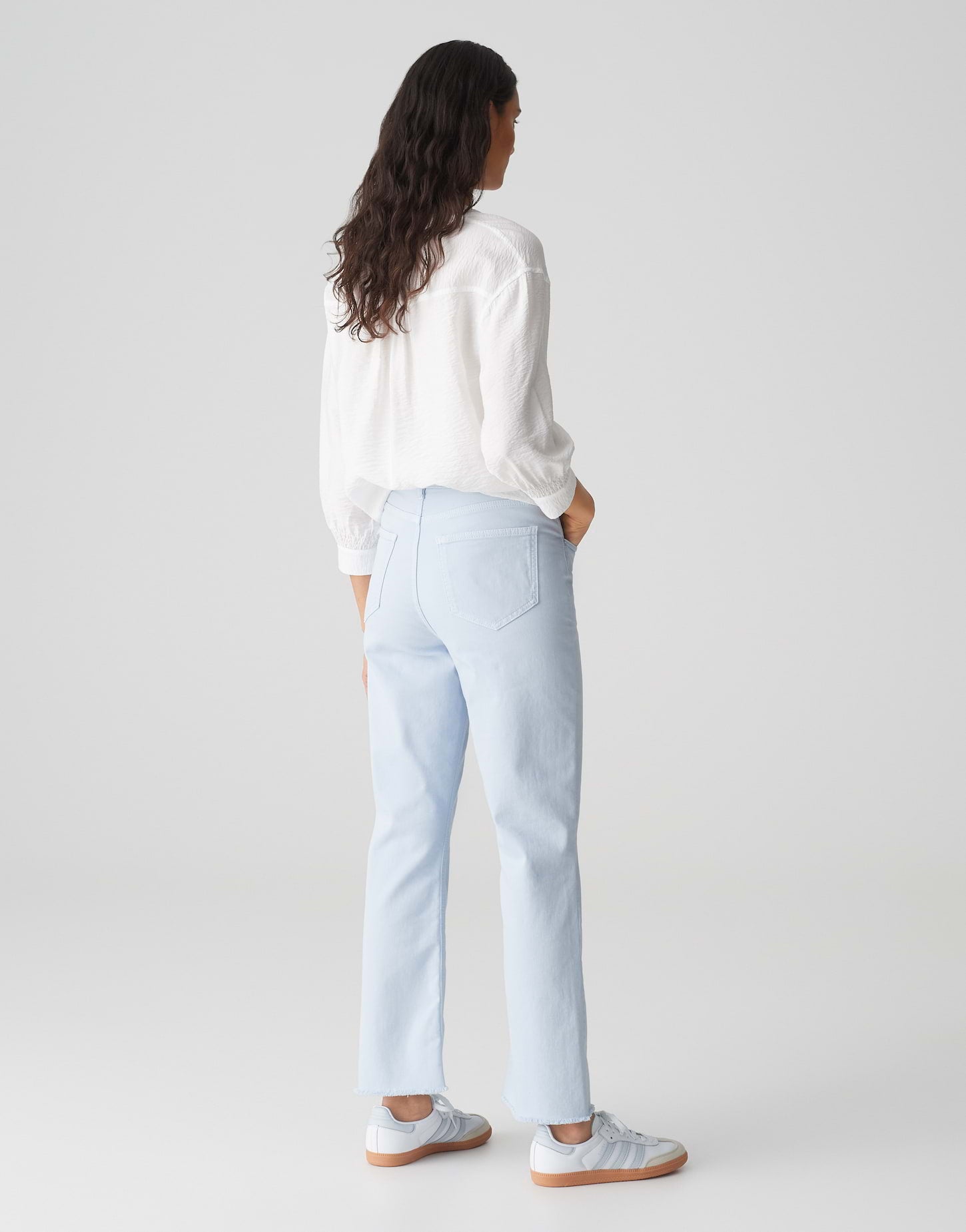 Opus Damen Jeans Oxford Blue