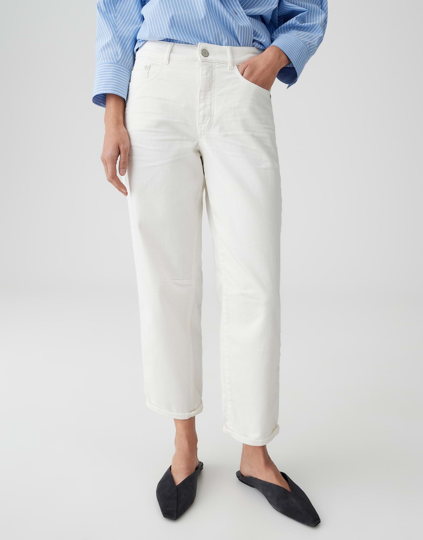 Opus Pants Damen Jeans  Milk