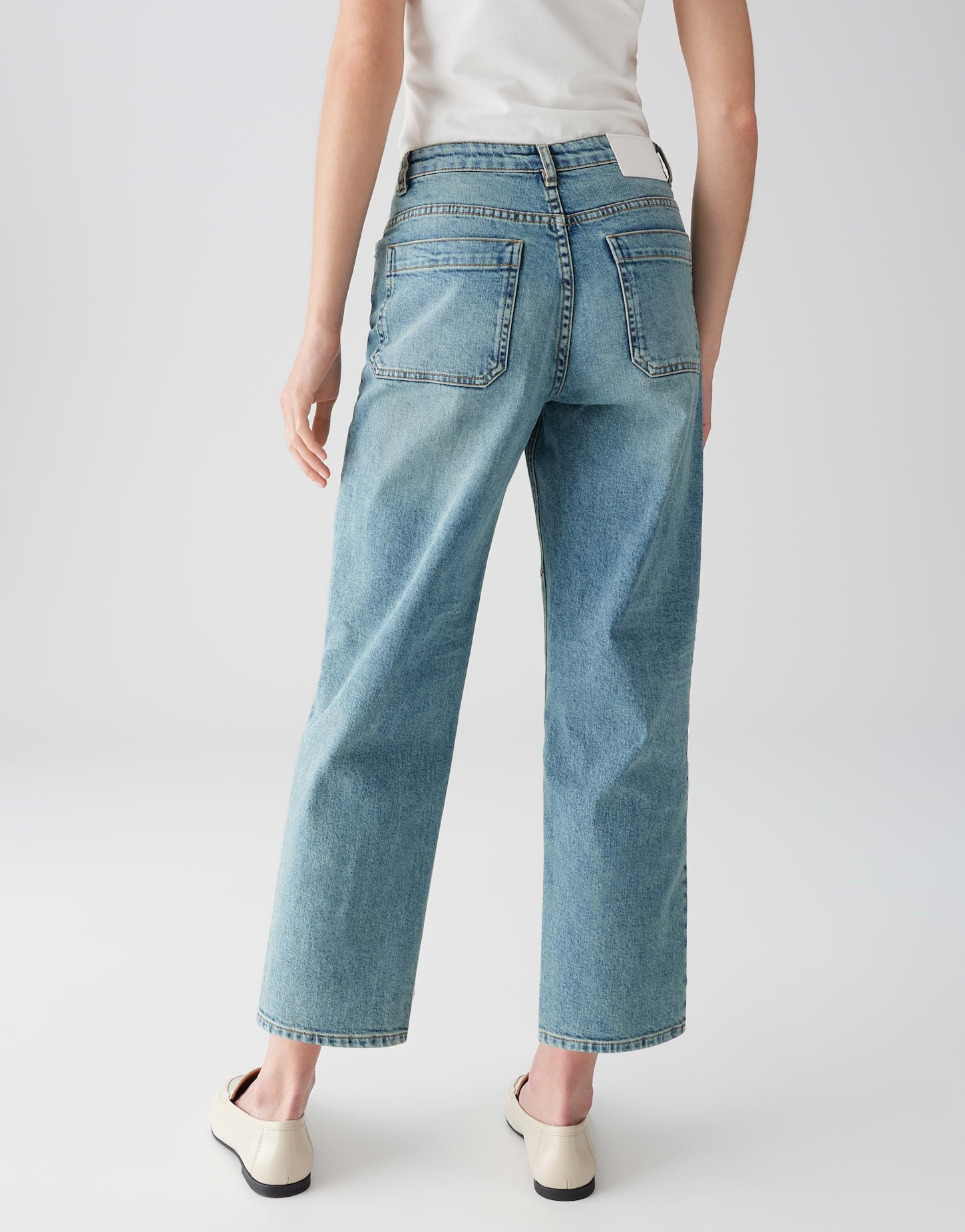 Opus Damen Jeans Light Dirty Blu