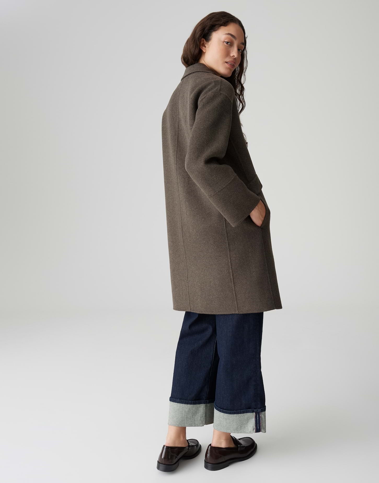 Opus Damen Jacken Midnight Brown