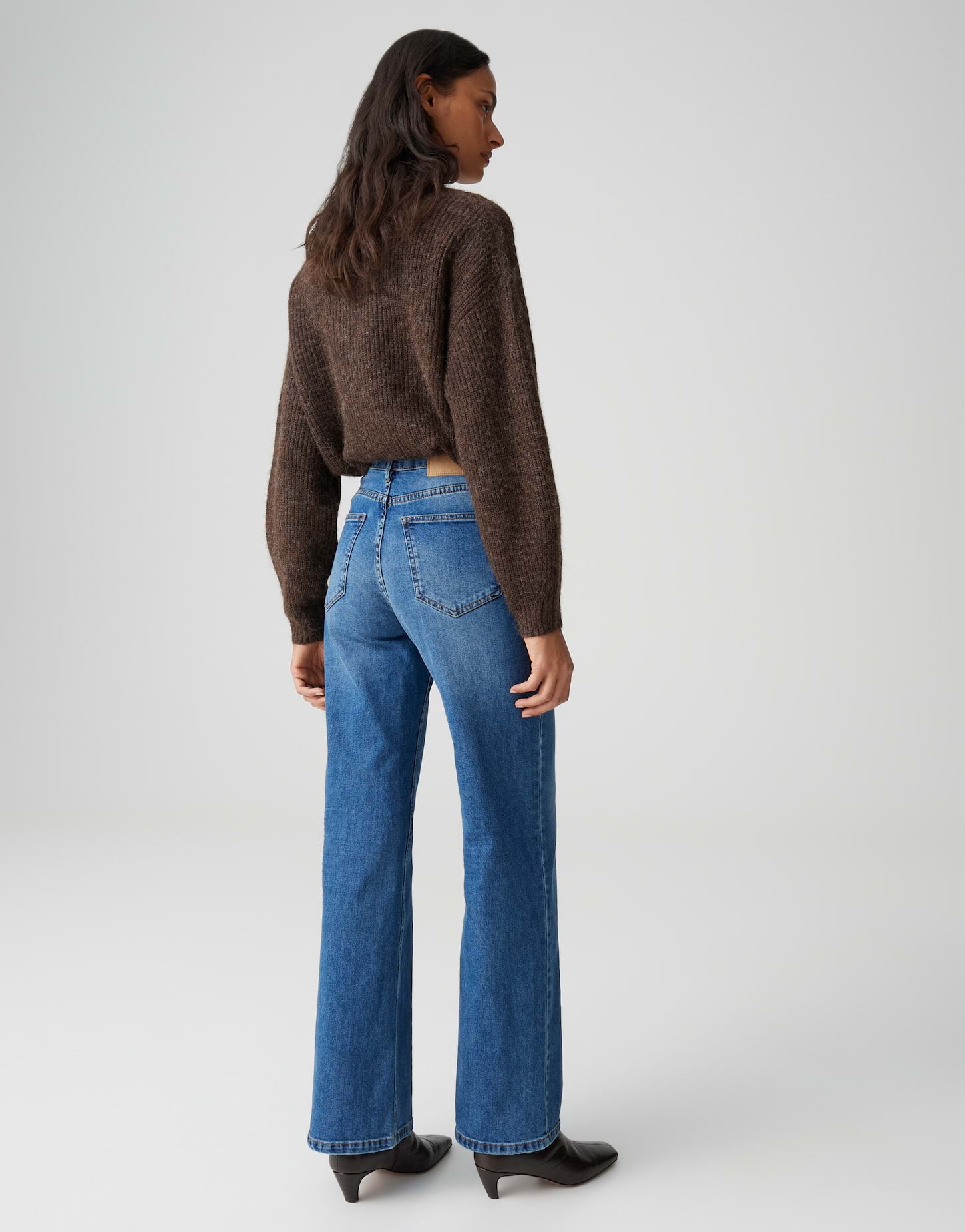 Opus Damen Jeans Mid Classic Blu