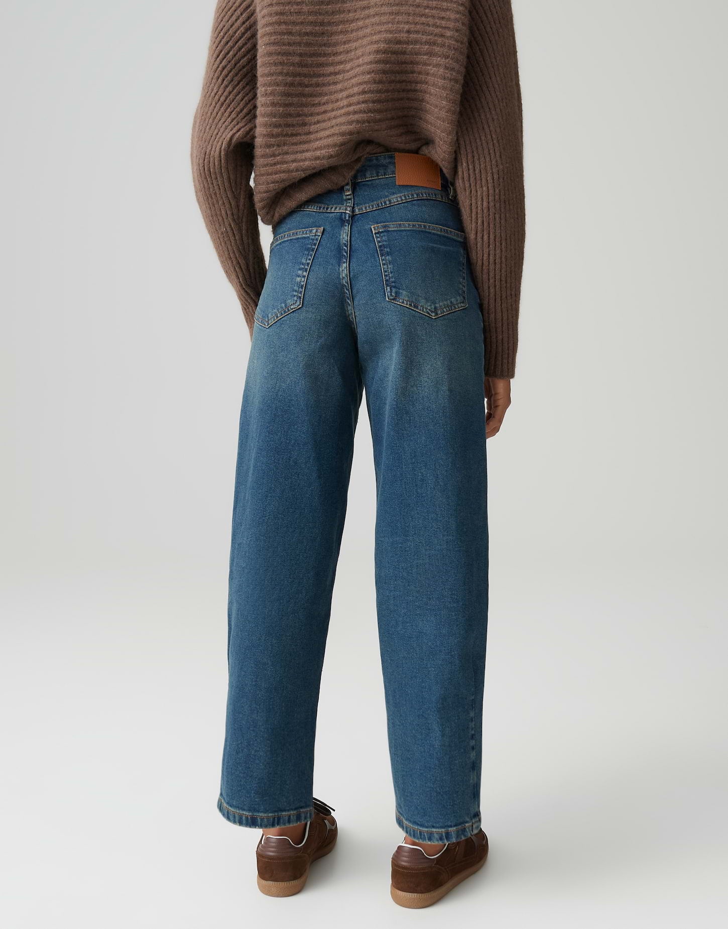 Opus Damen Jeans Mid Retro Blue