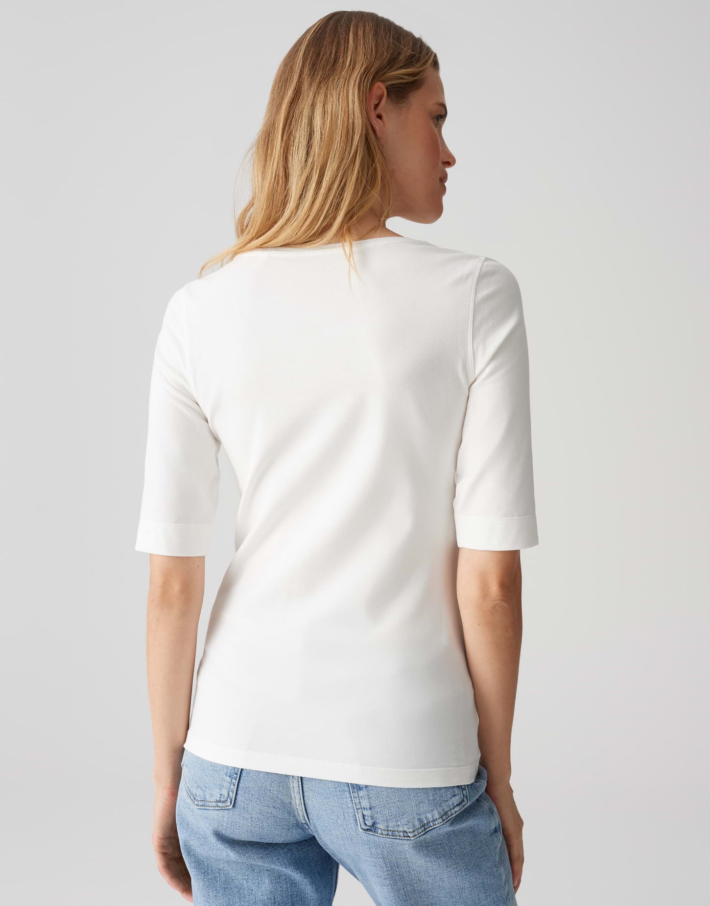 Opus Damen T-Shirts Milk