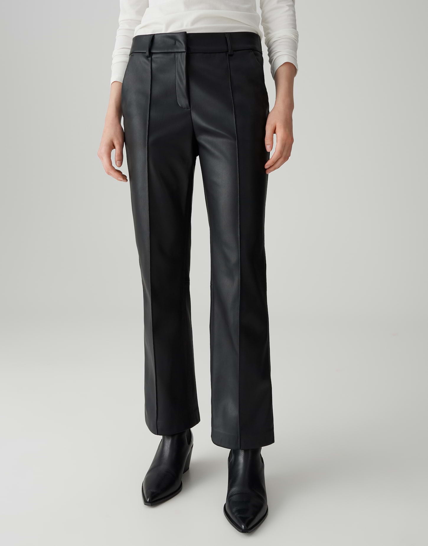 Opus Pants Damen Hosen Black