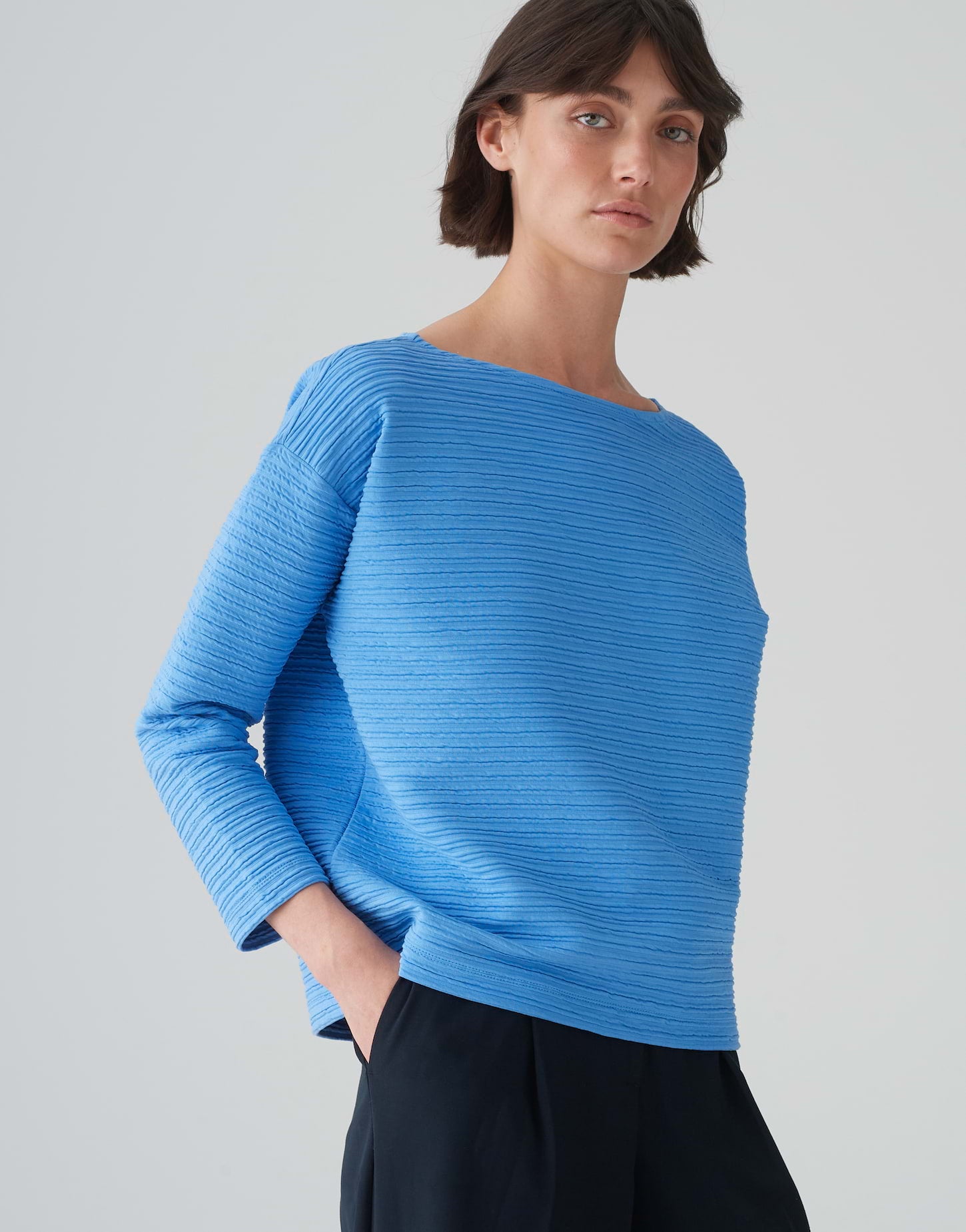 Opus Damen Sweatshirts Blue Salt