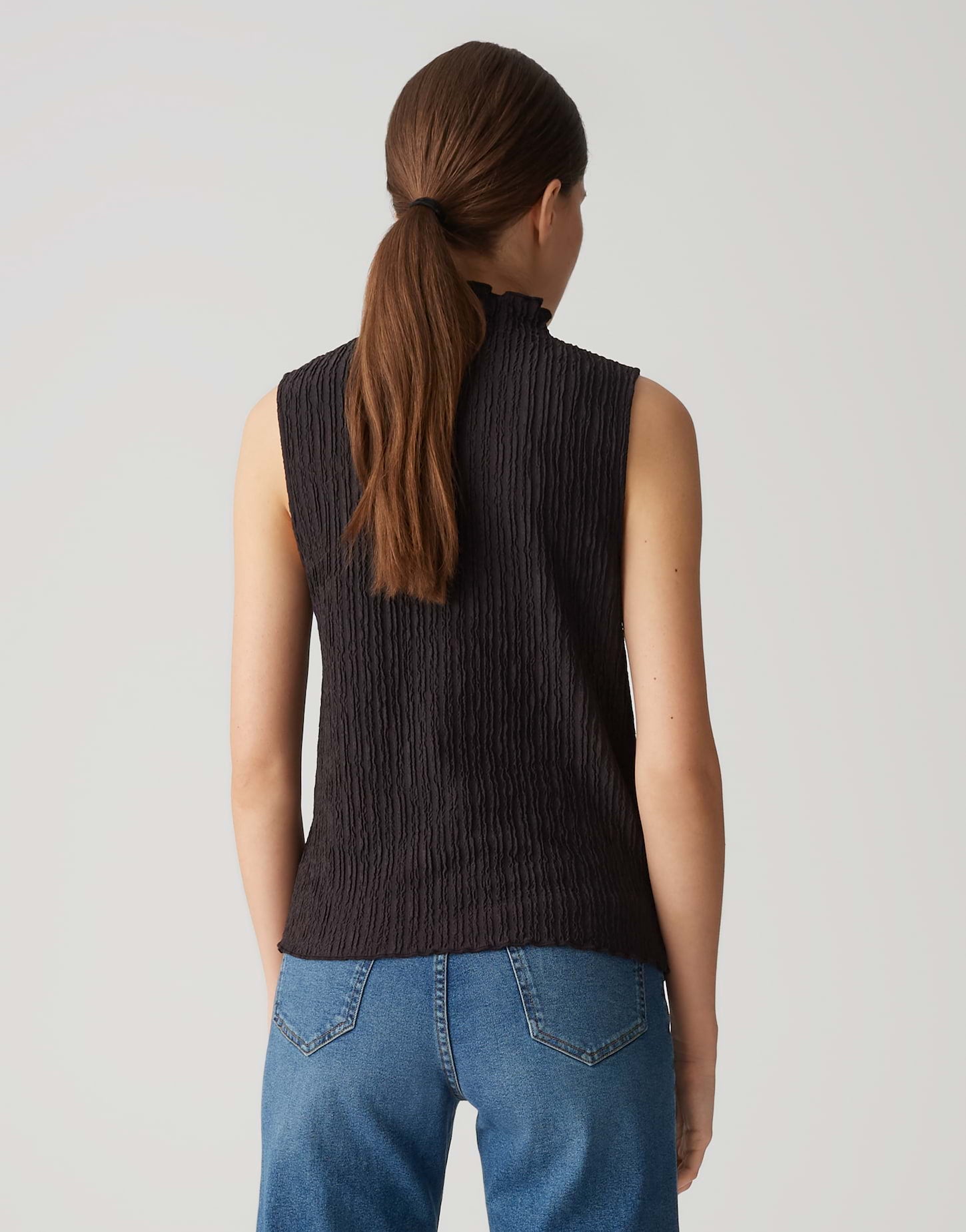 Opus Damen T-Shirts Midnight Brown