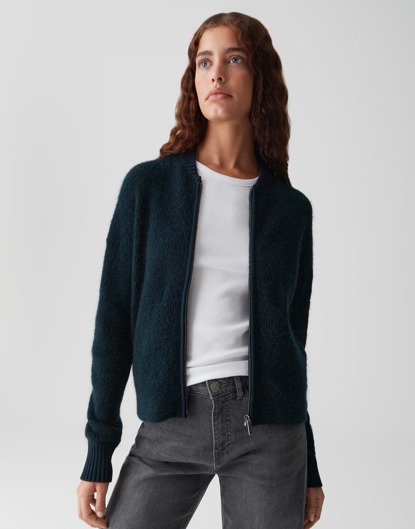 Opus Damen Pullover Coal Blue