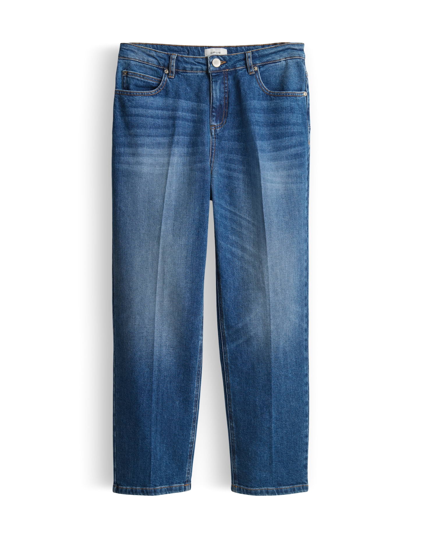 Opus Damen Jeans Mid Lively Blue
