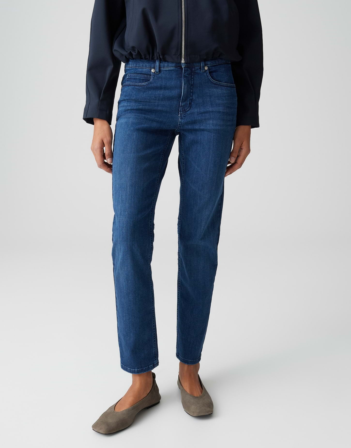 Opus Pants Damen Jeans  Dark Spac