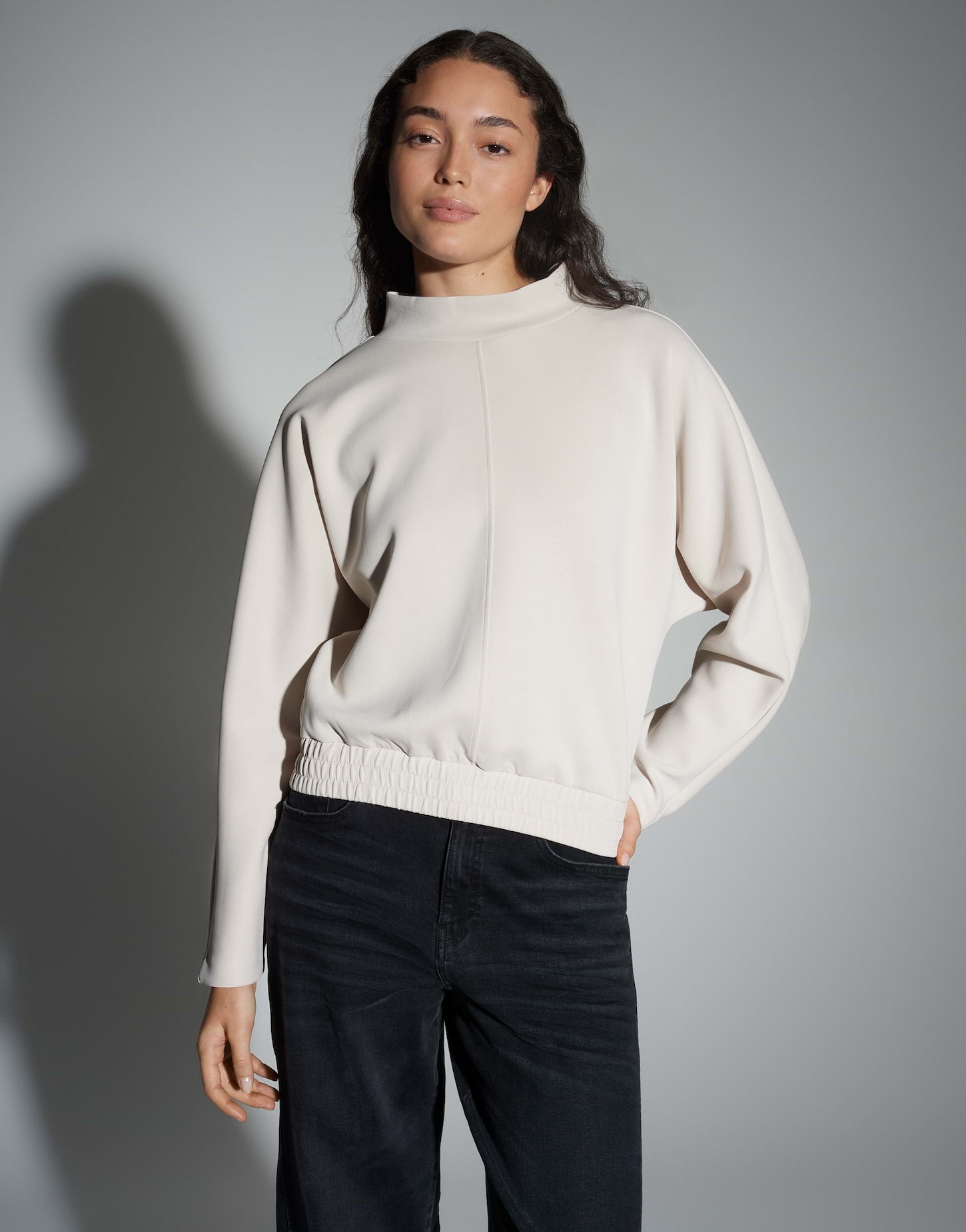 Opus Damen Sweatshirts Ivory