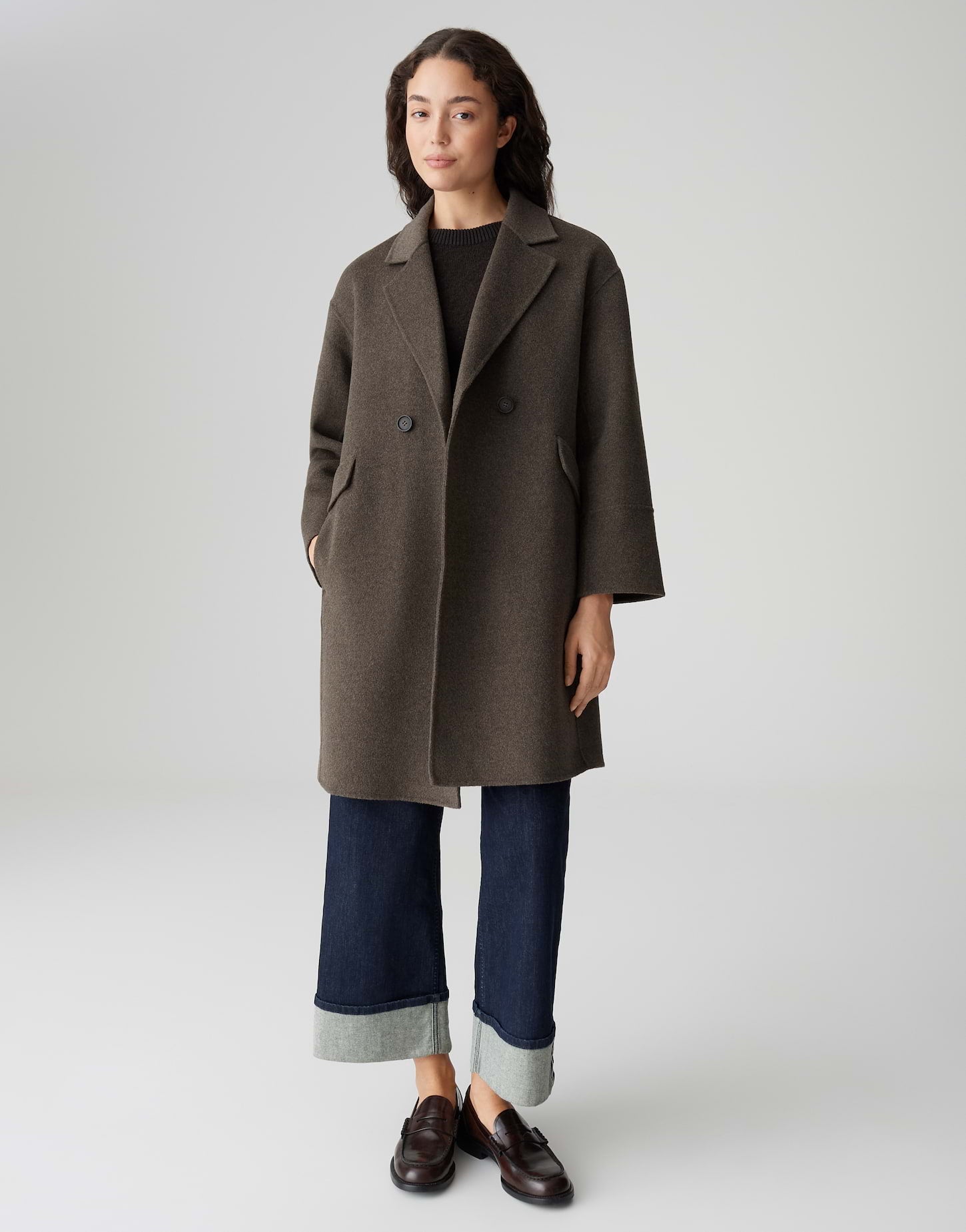 Opus Damen Jacken Midnight Brown