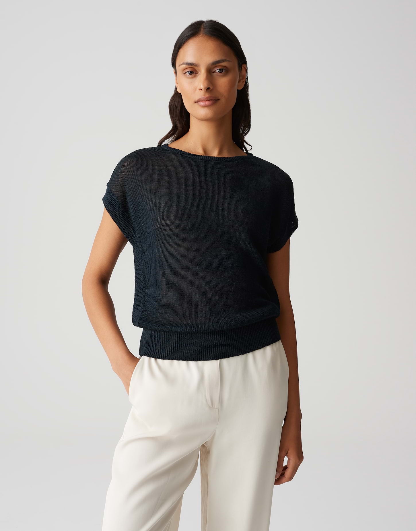 Opus Damen Pullover Coal Blue