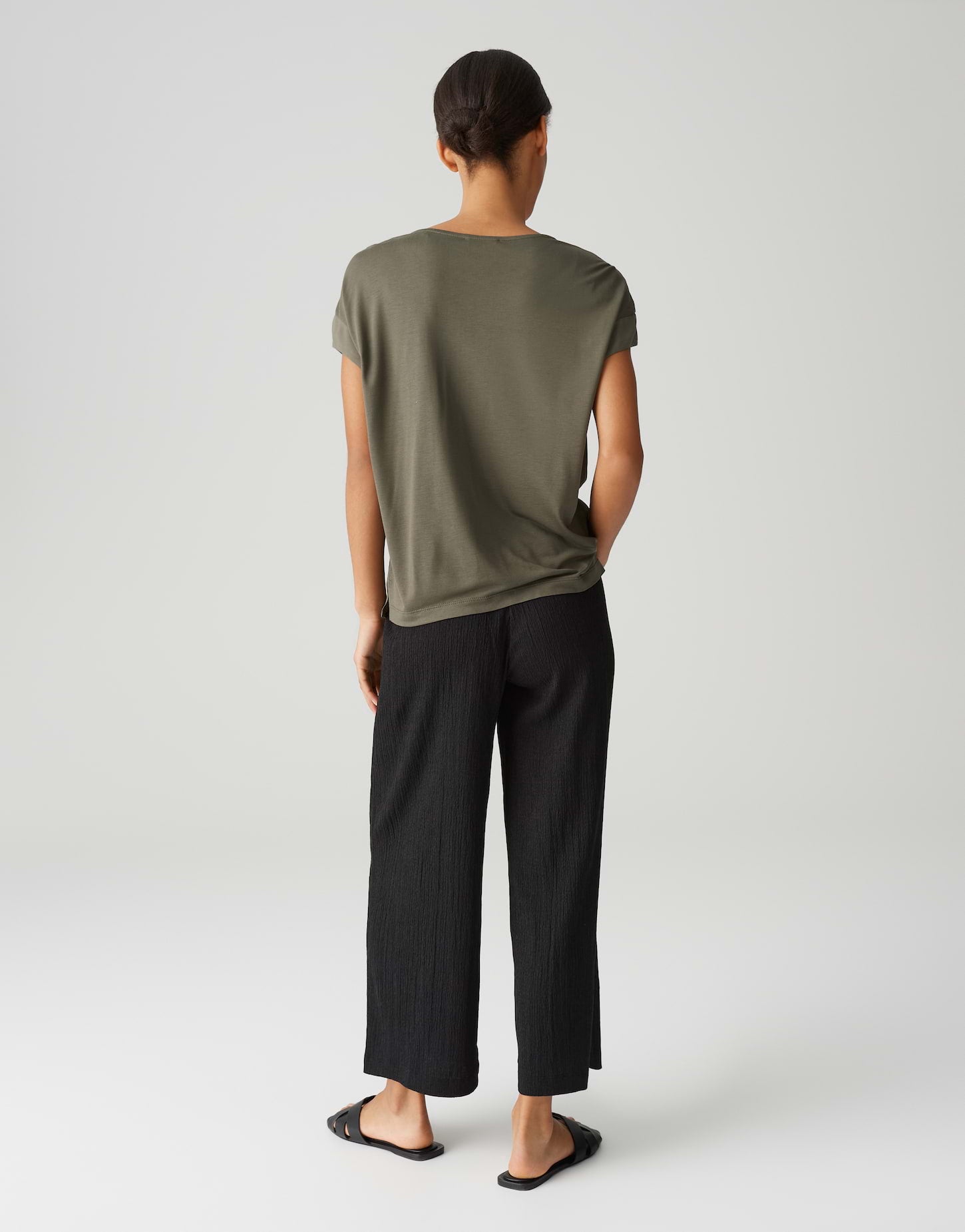 Opus Damen T-Shirts Olive Leaf
