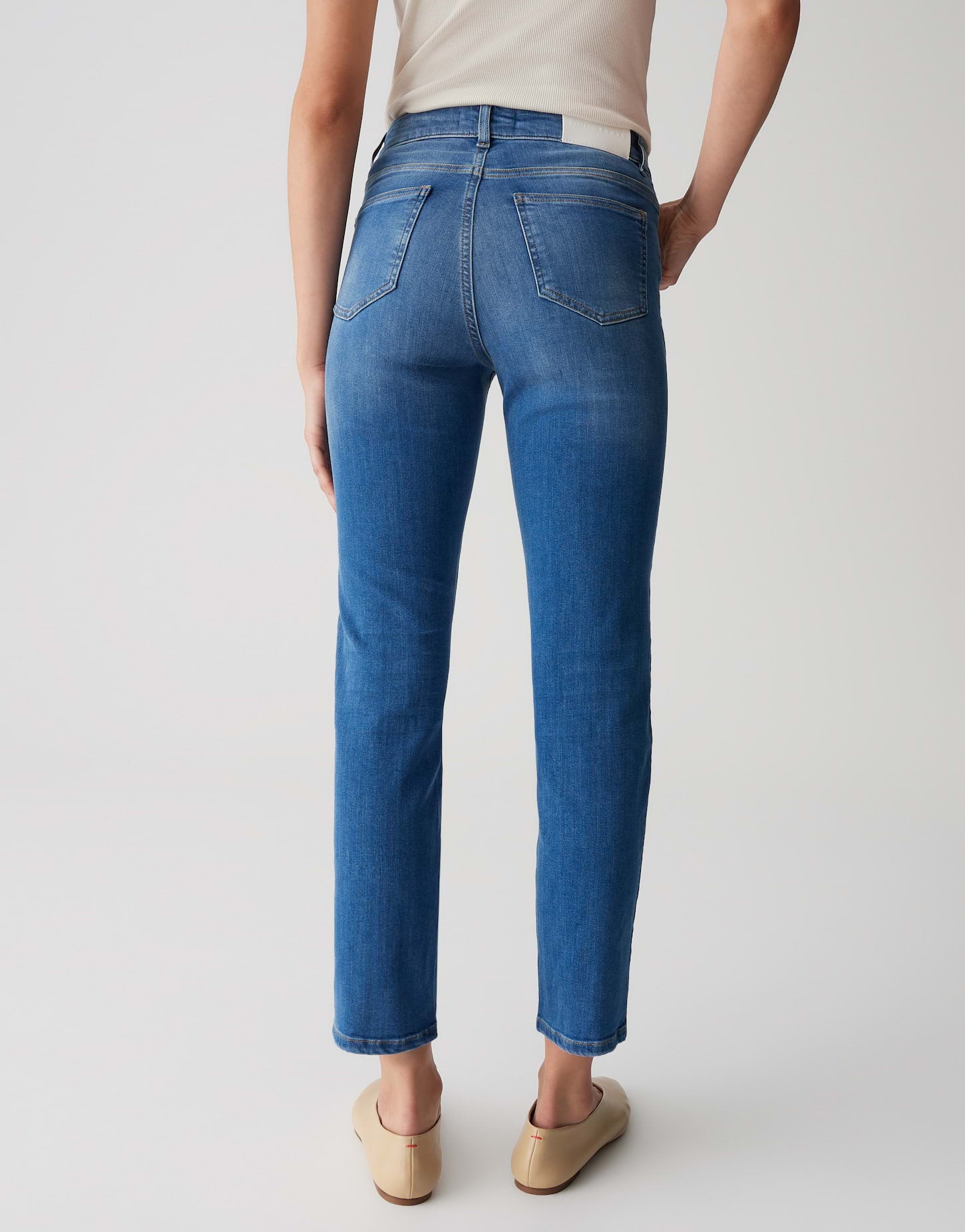 Opus Pants Damen Jeans Mid Sky B