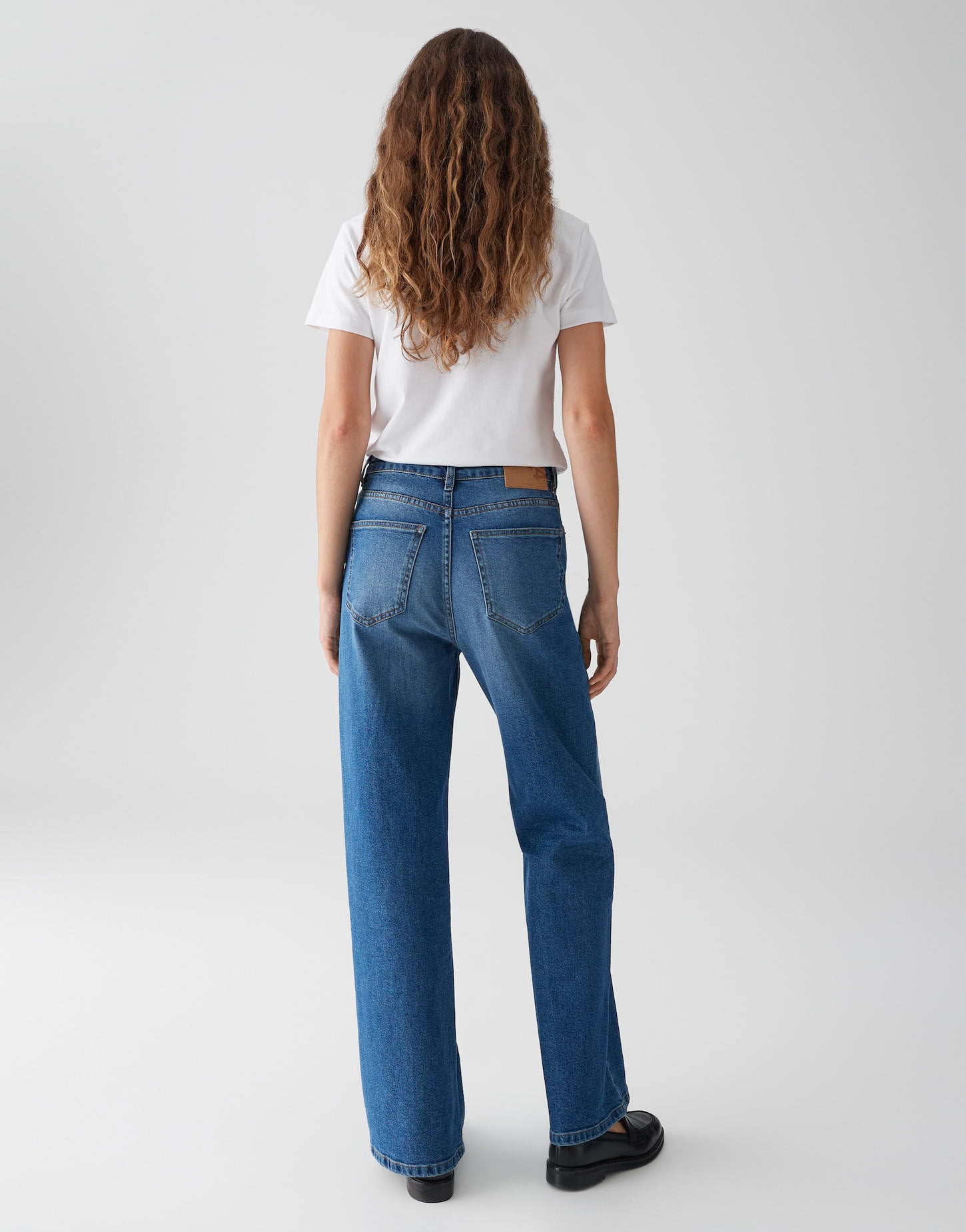 Opus Damen Jeans Mid Classic Blu