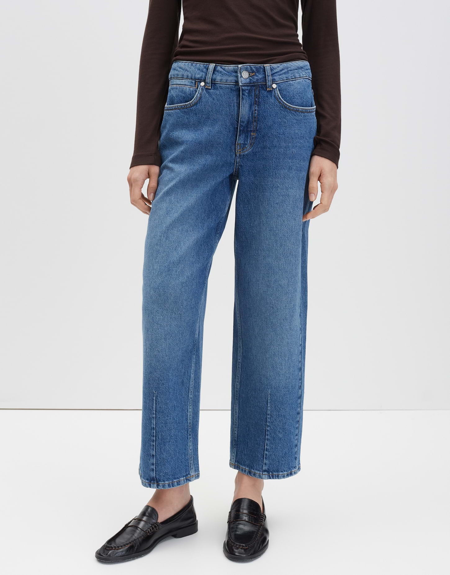 Someday Damen Jeans Mid Drift Blue