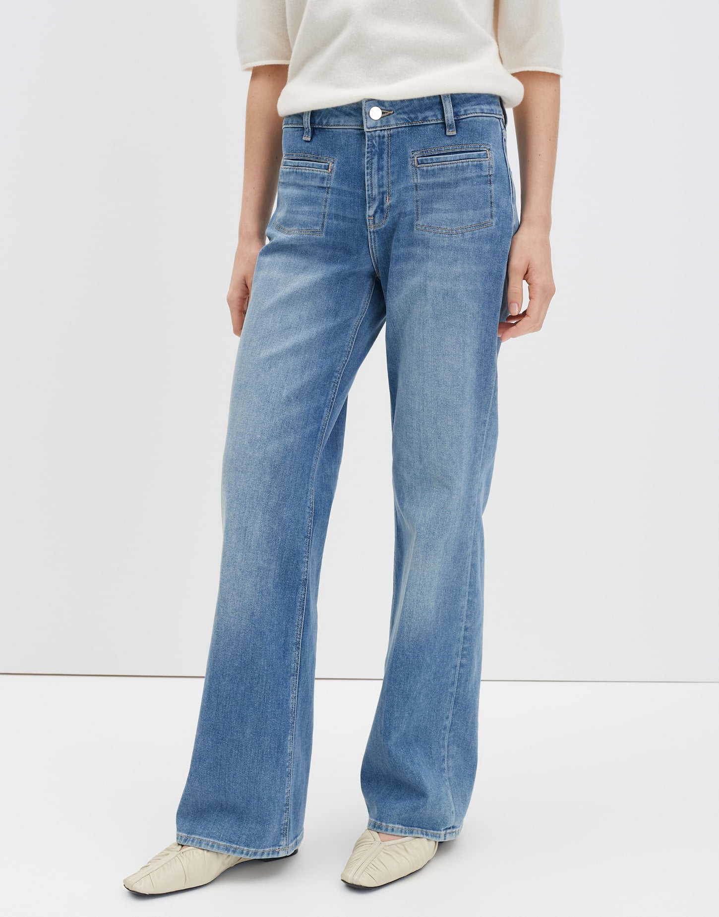 Someday Damen Jeans Mid Ocean Blue