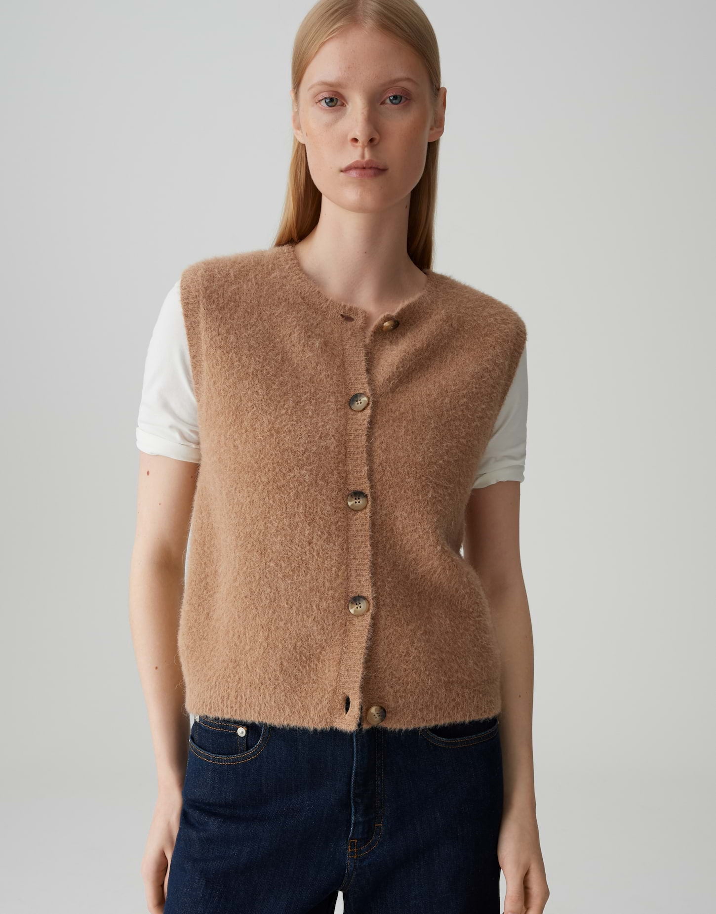 Opus Pants Damen Pullover  Golden Oa