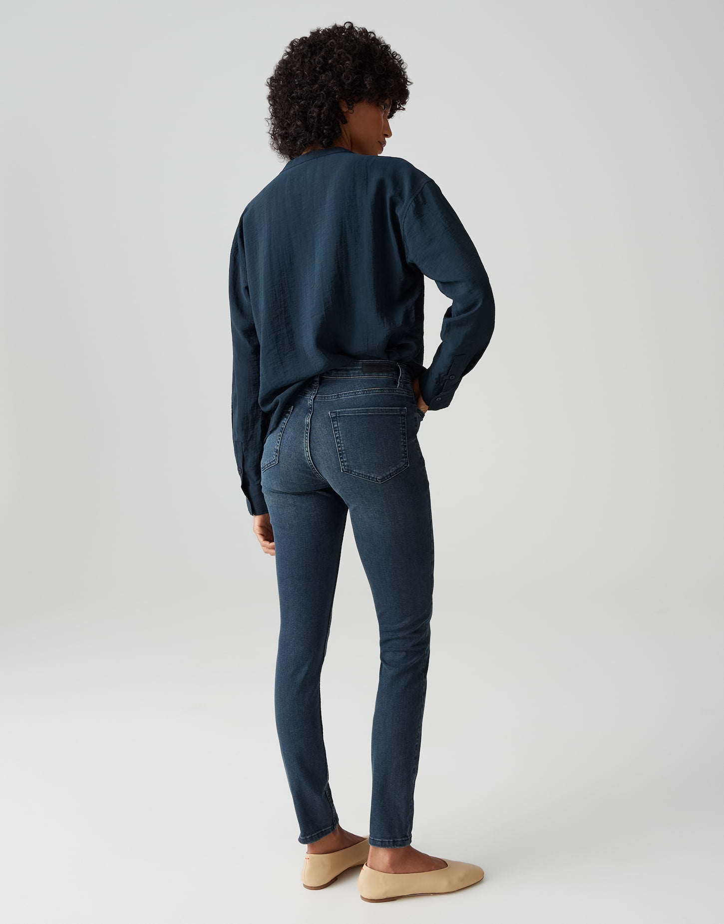 Opus Damen Jeans Deep Blue Black